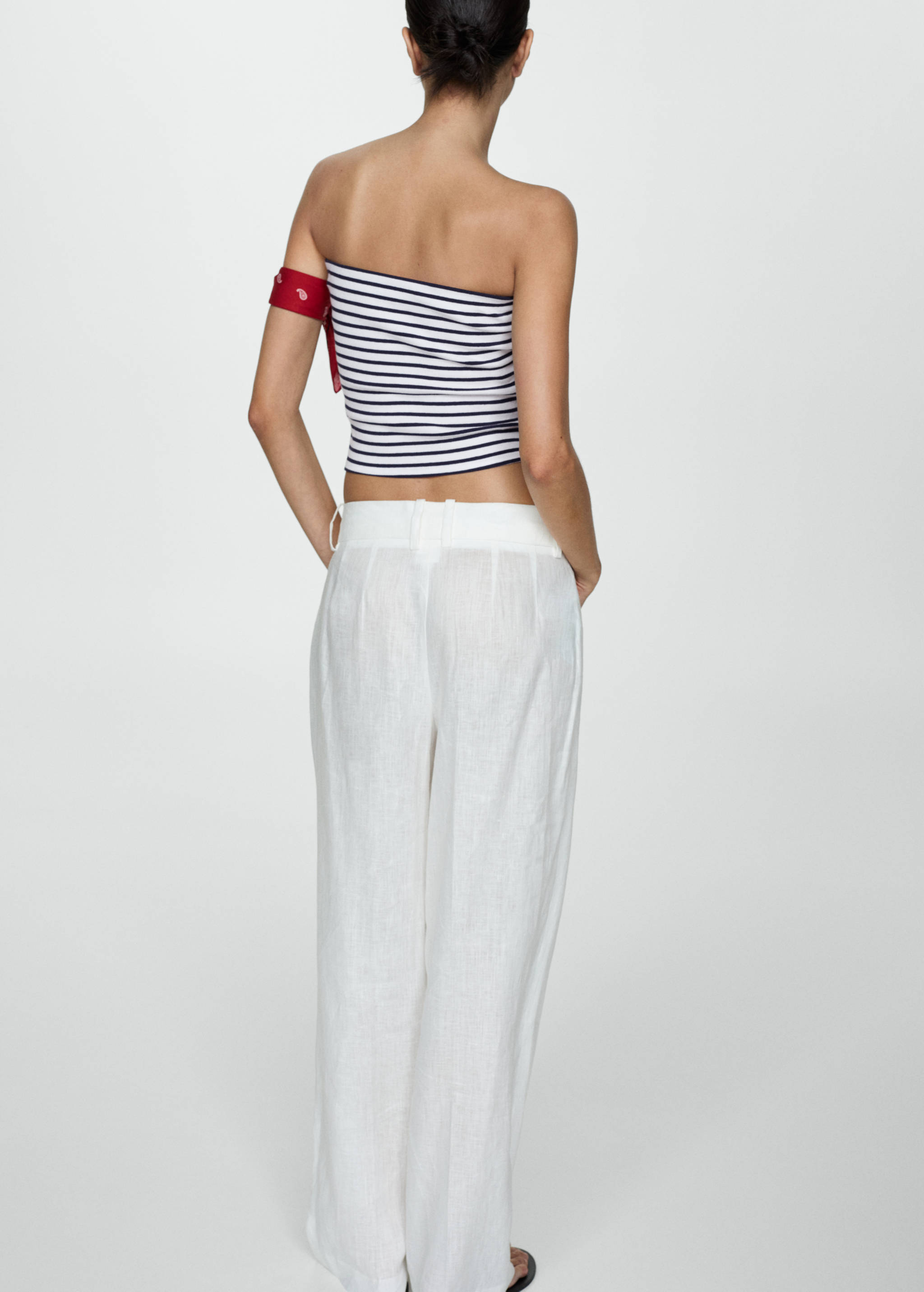 Cotton bandeau top - Reverse of the article