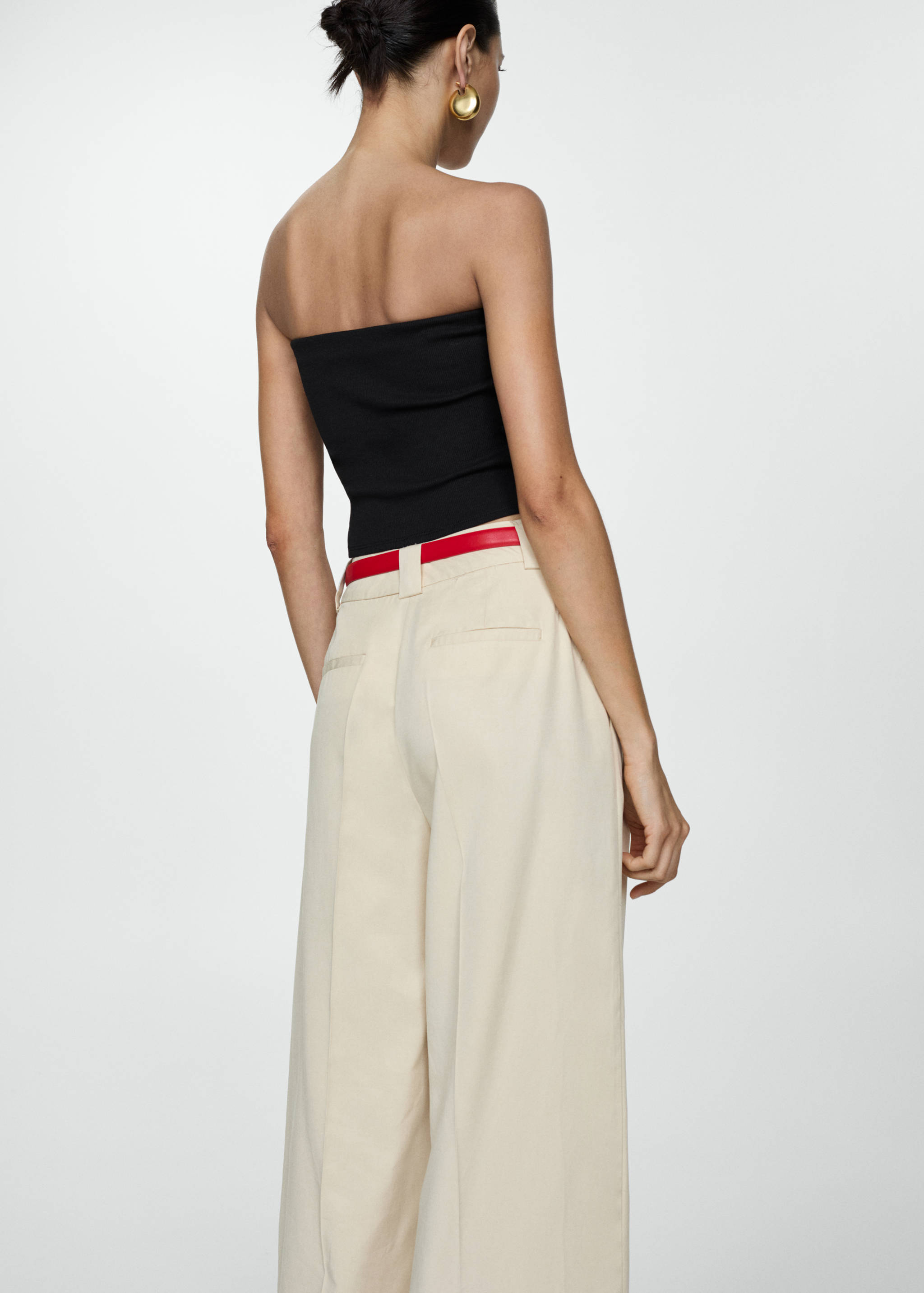 Cotton bandeau top - Reverse of the article