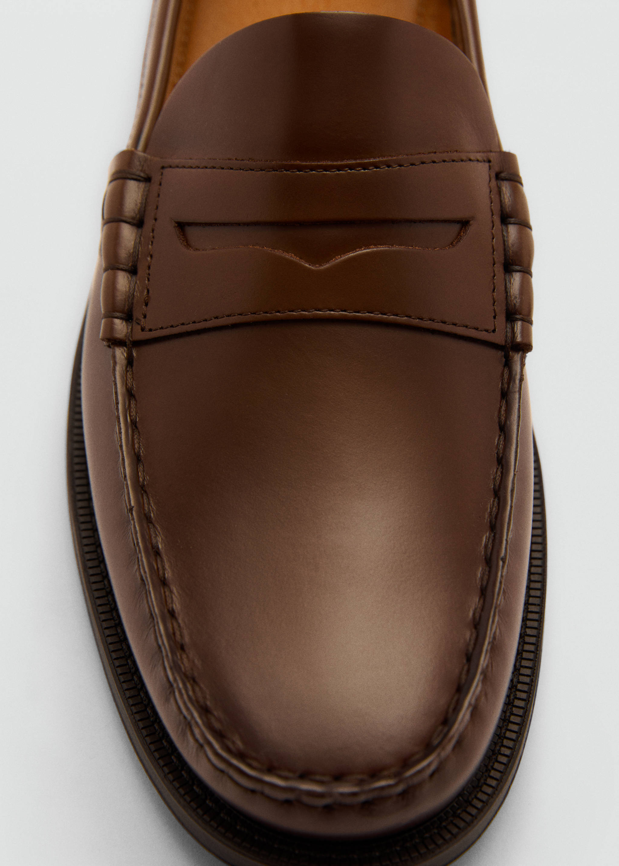 Aged-leather loafers - Details of the article 3