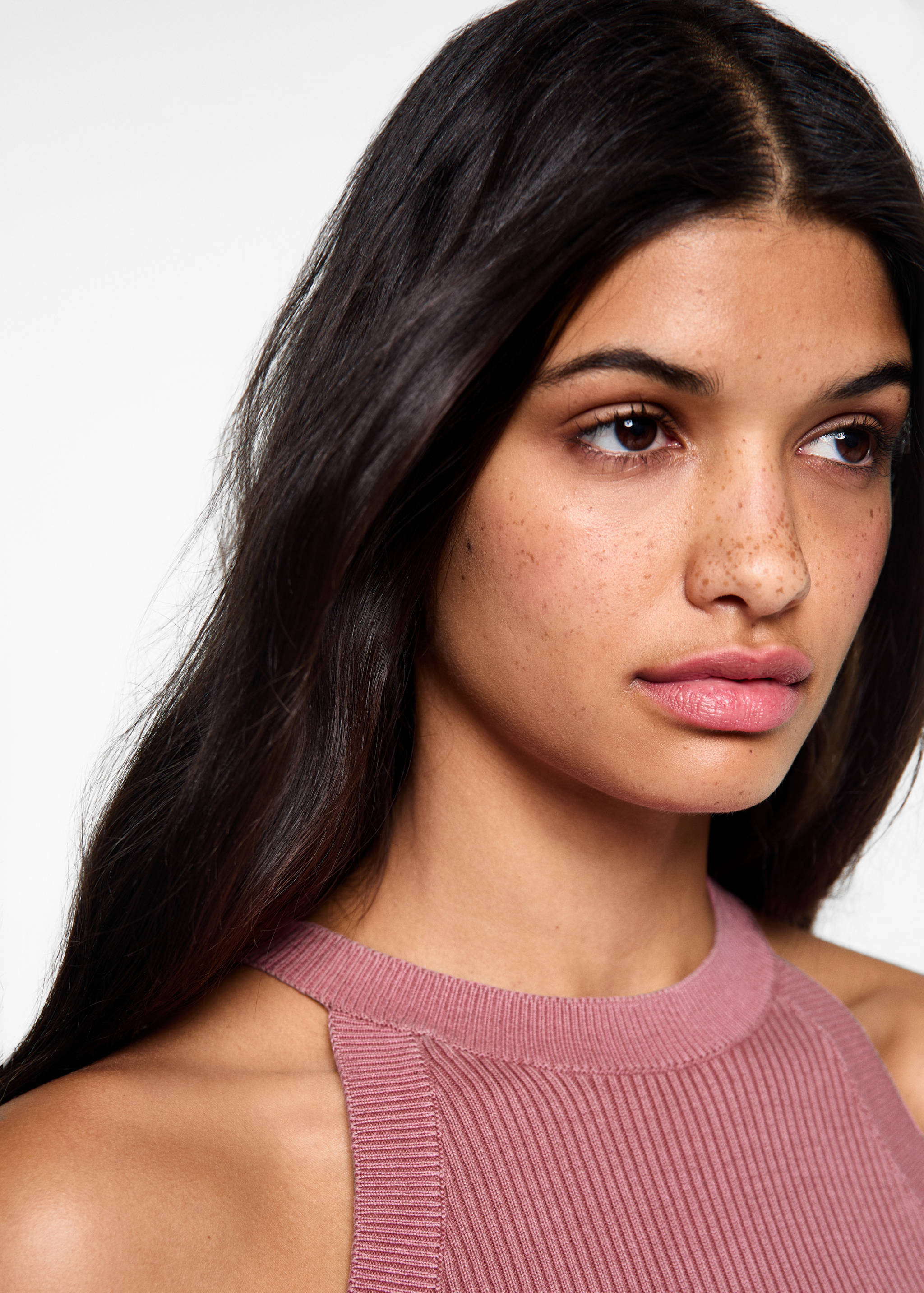 Cotton-blend top cropped - Details of the article 1