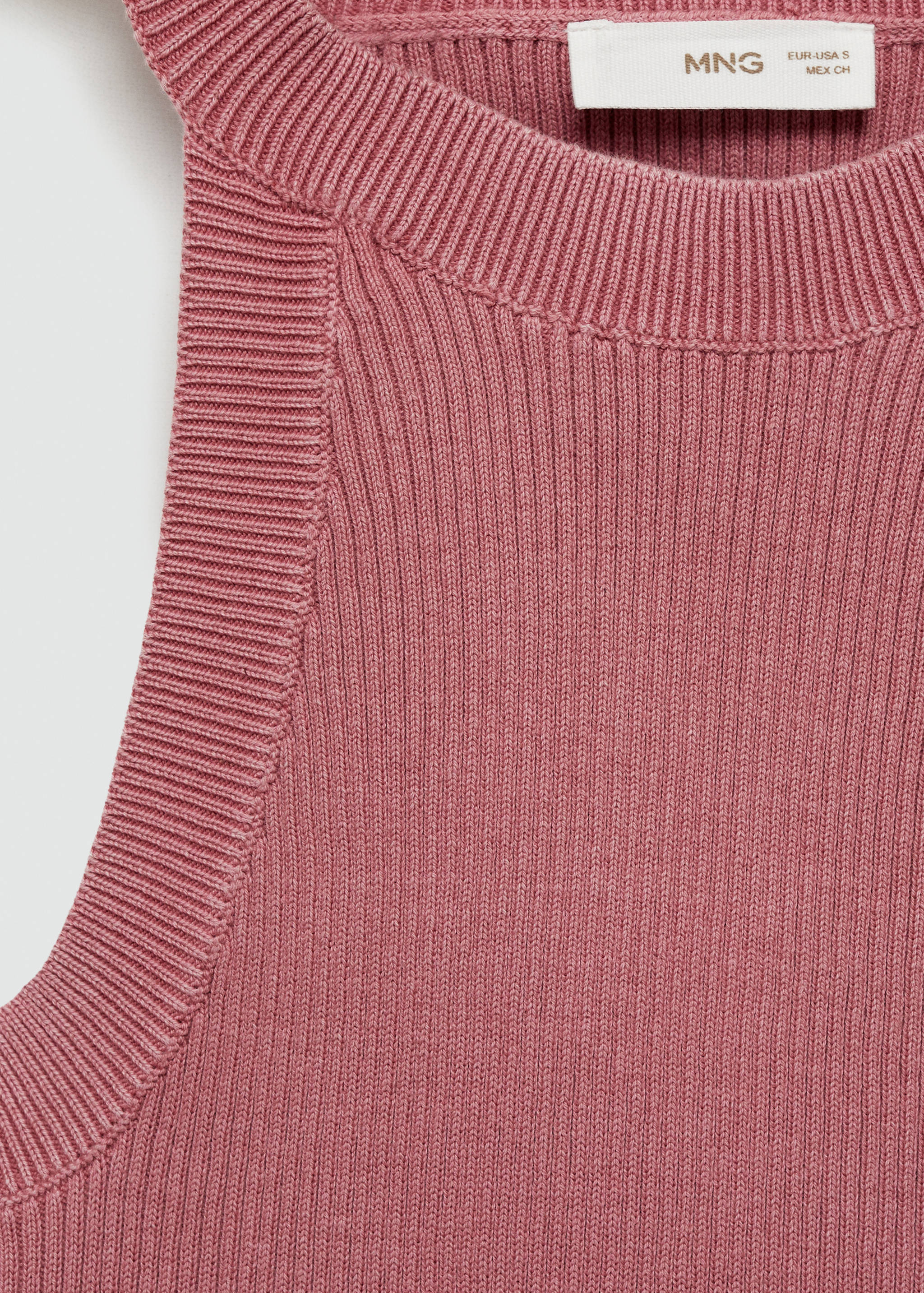 Cotton-blend top cropped - Details of the article 8