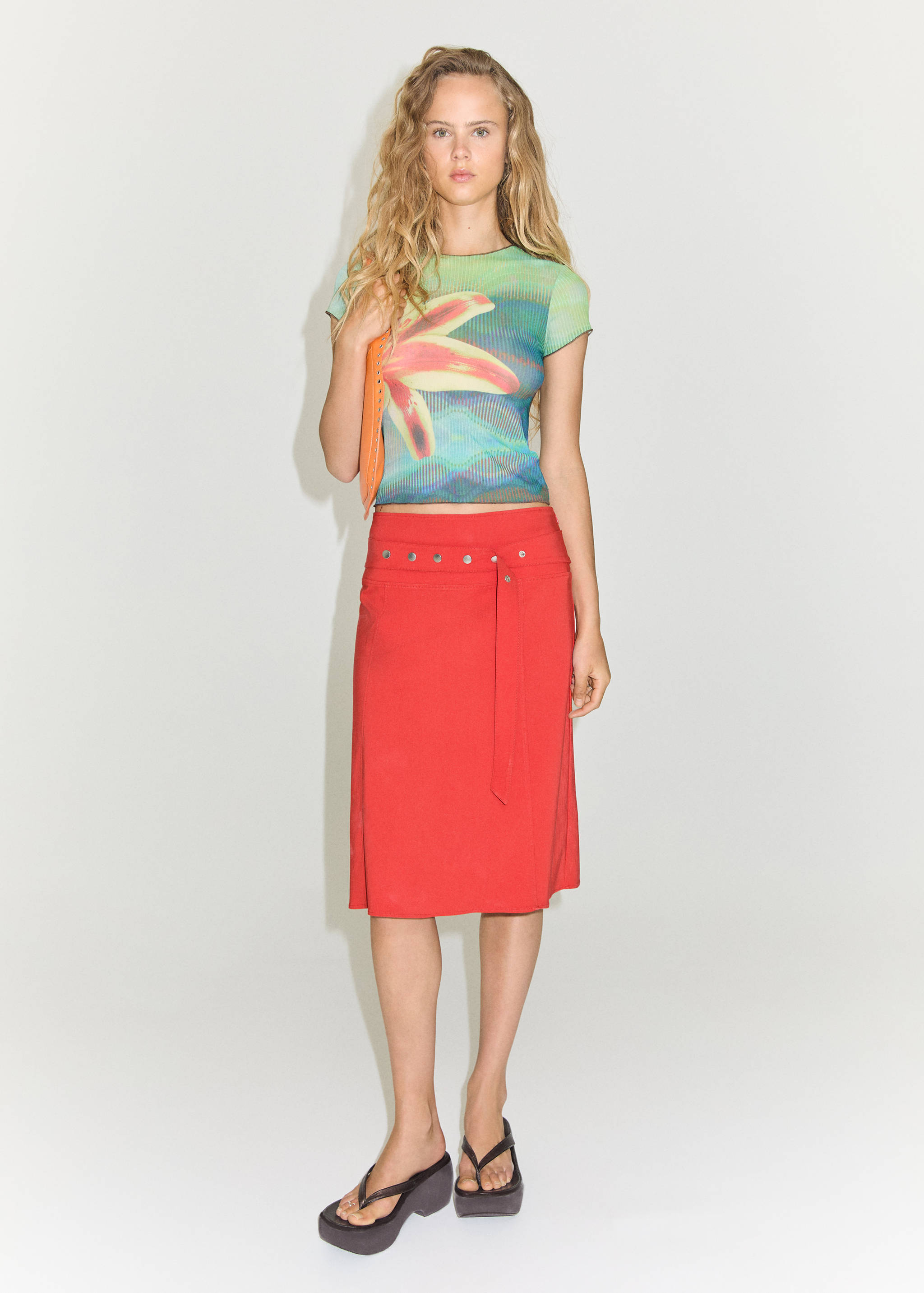 T-shirt imprimé fleur - Plan général