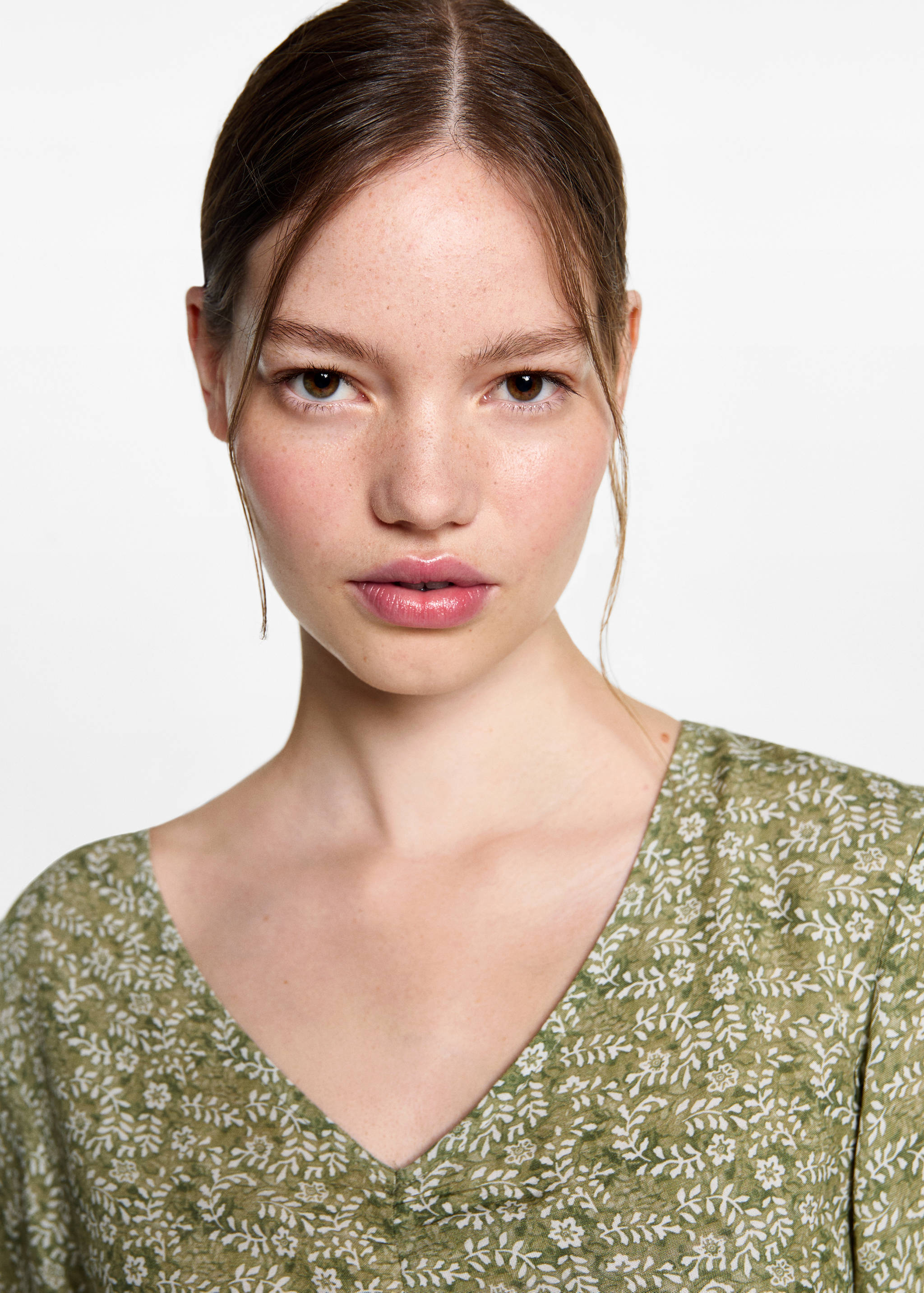 Vestit estampat floral volants - Detall de l'article 1