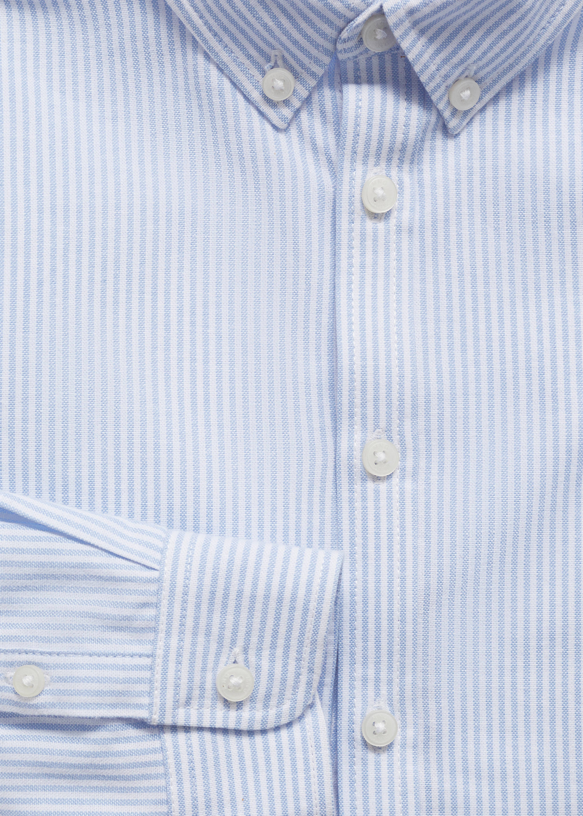 Striped Oxford shirt - Details of the article 0