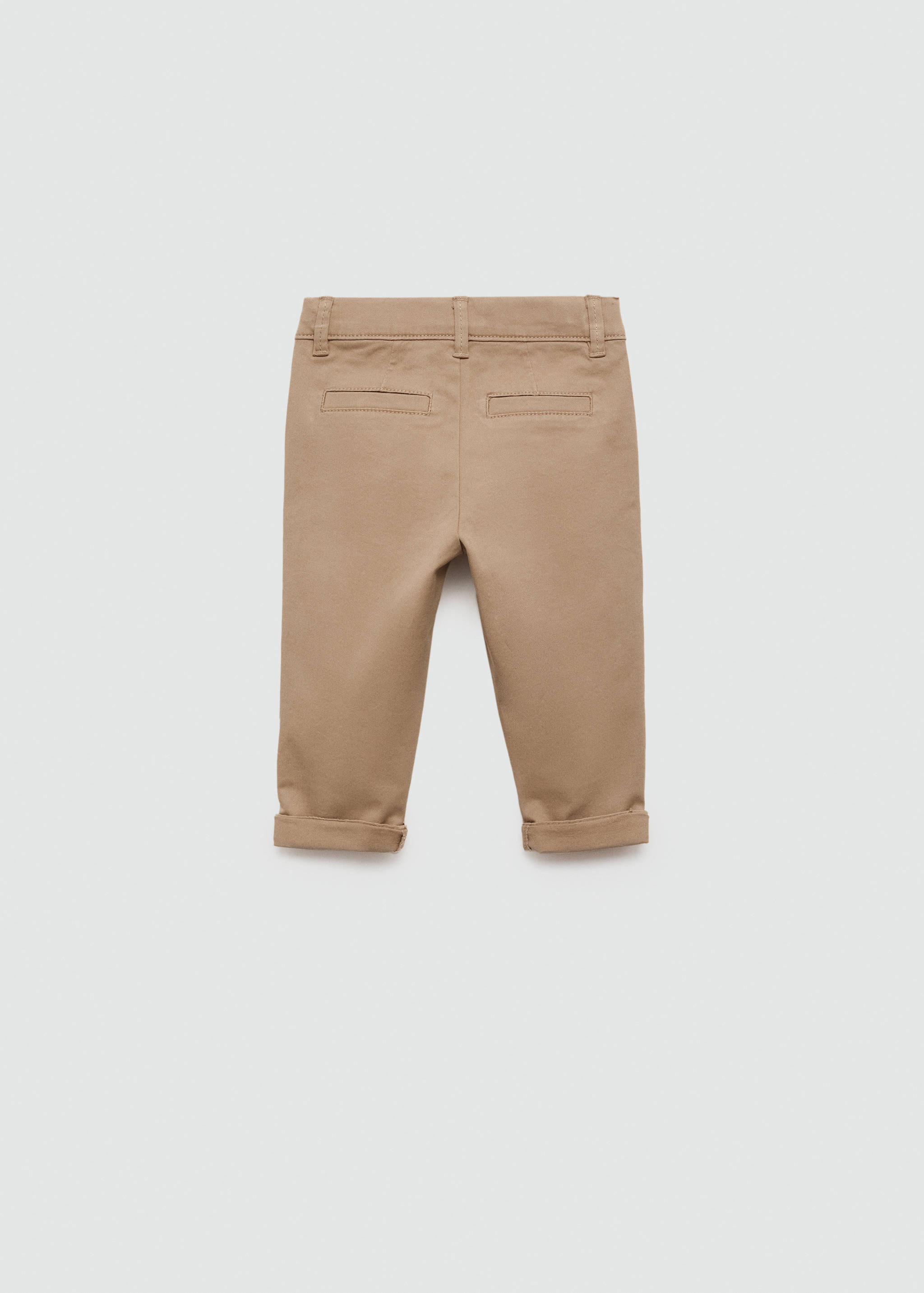 Cotton chinos - Reverse of the article