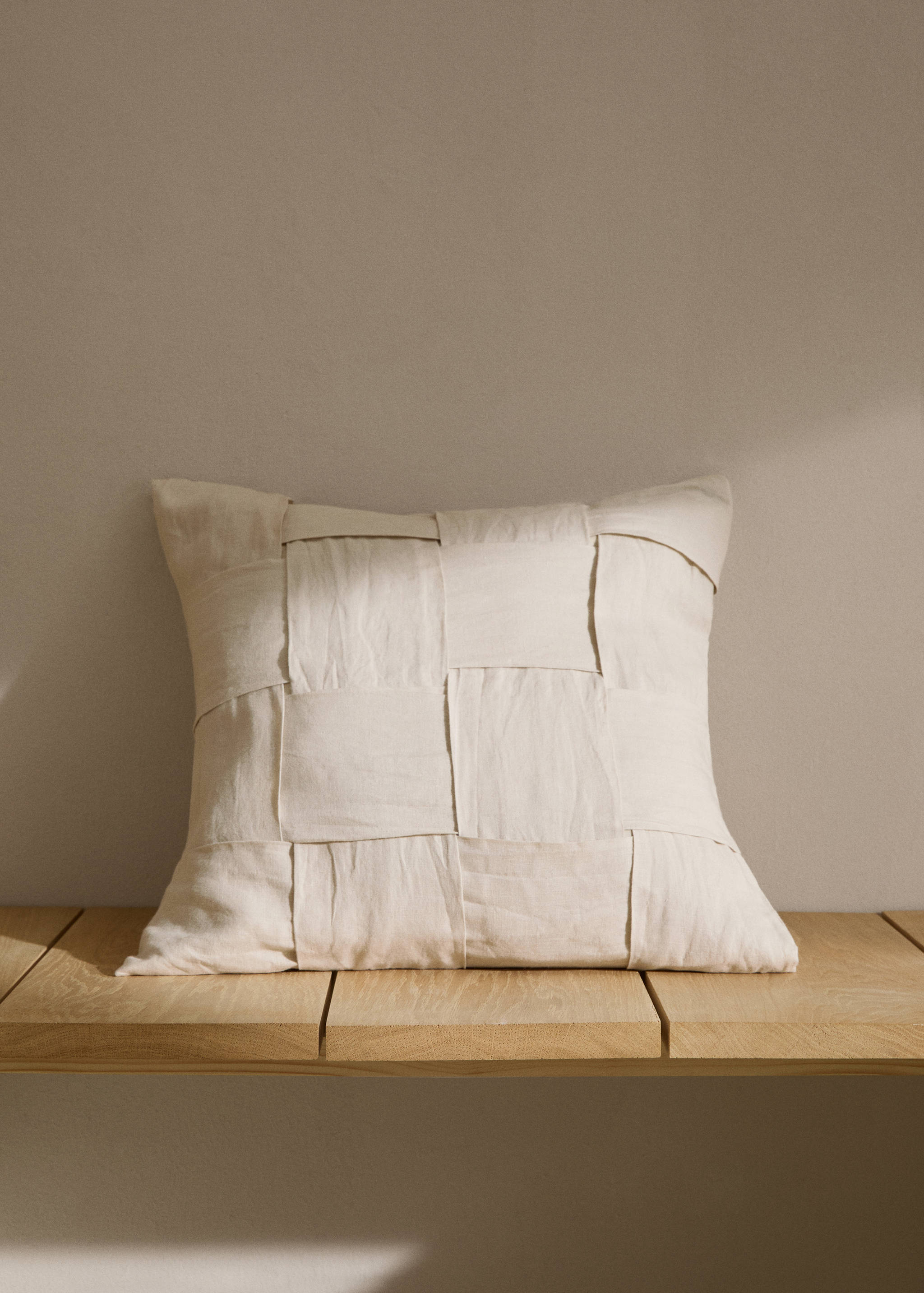 Μαξιλαροθήκη πλεγμένη λινό - Γενικό πλάνο