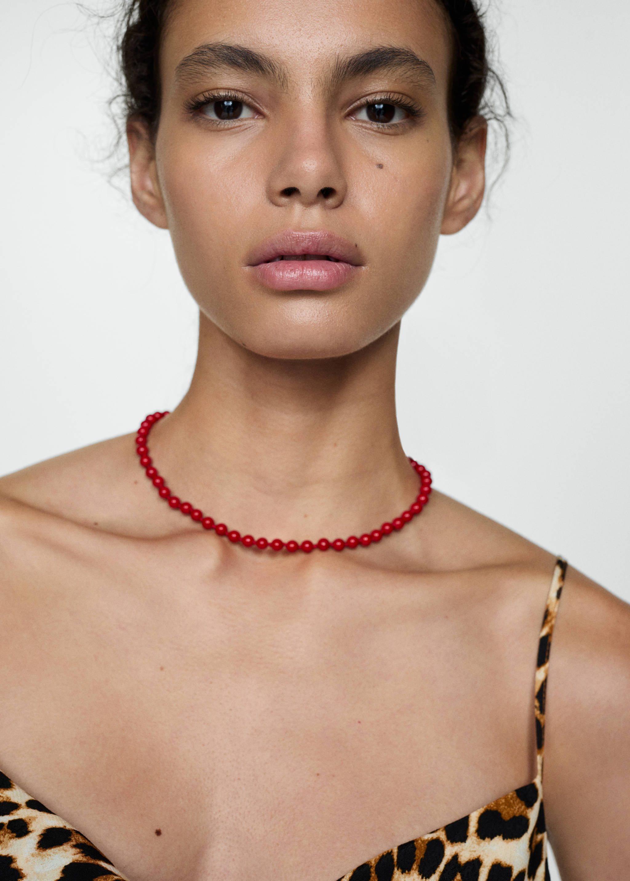 Leopard-print long dress - Details of the article 1