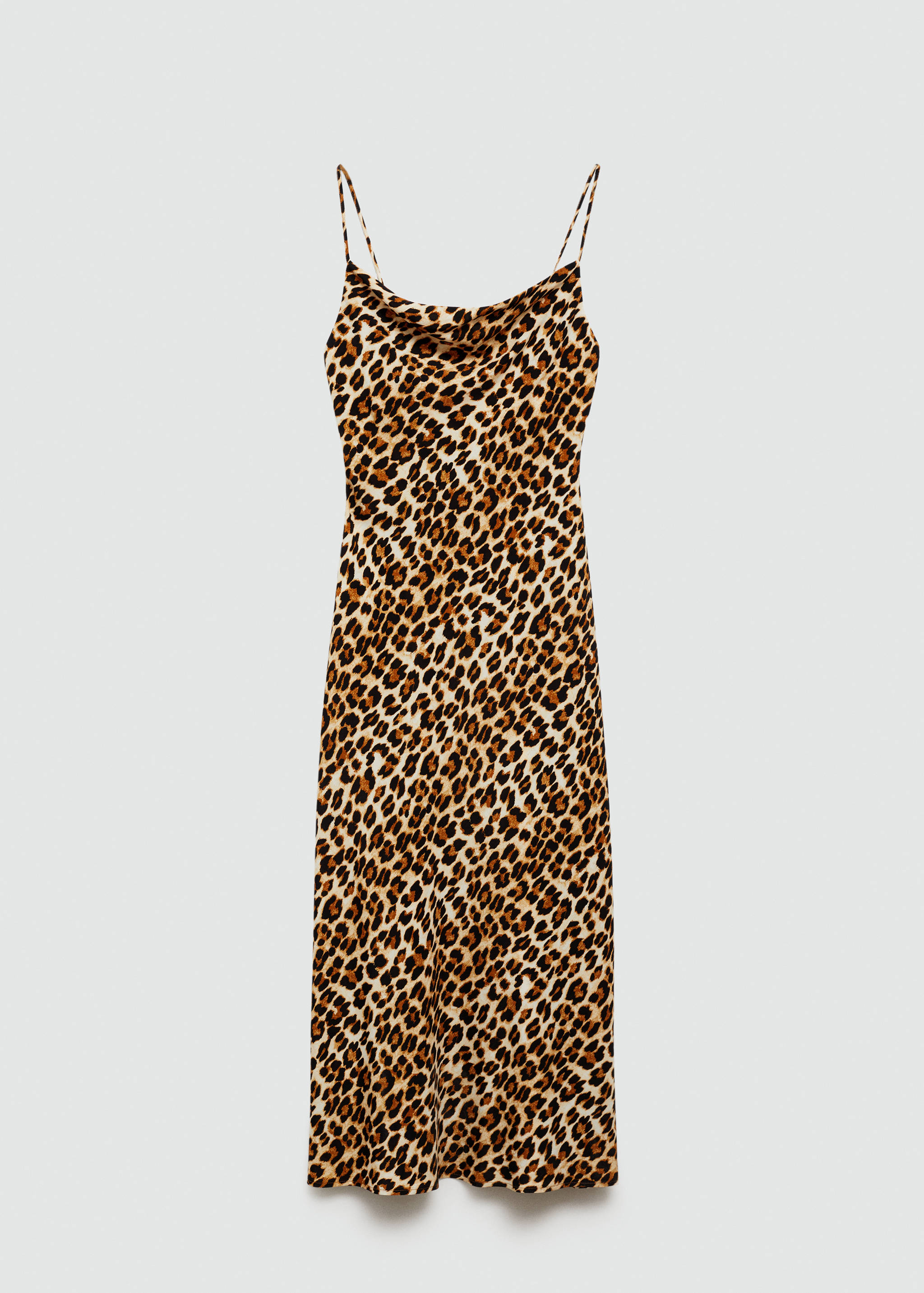 Leopard-print long dress - Article without model
