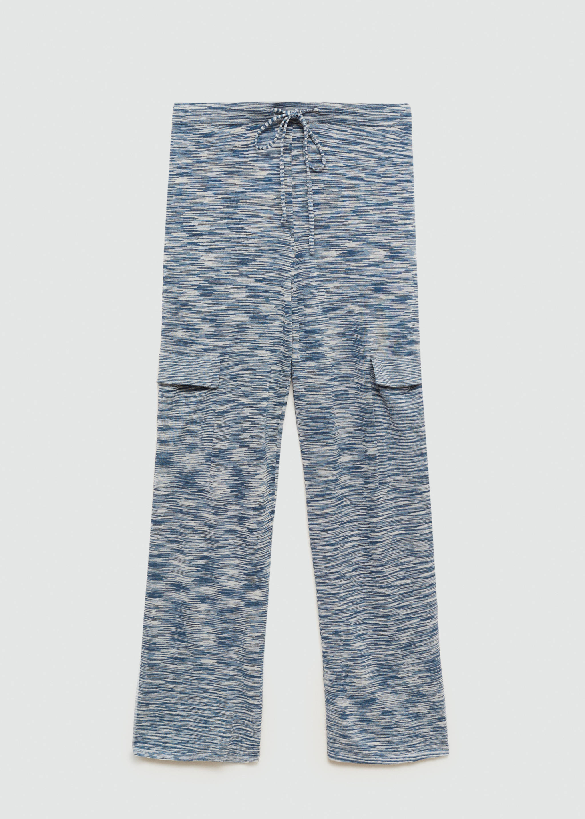 Трикотажные брюки с карманами карго - Изделие без модели