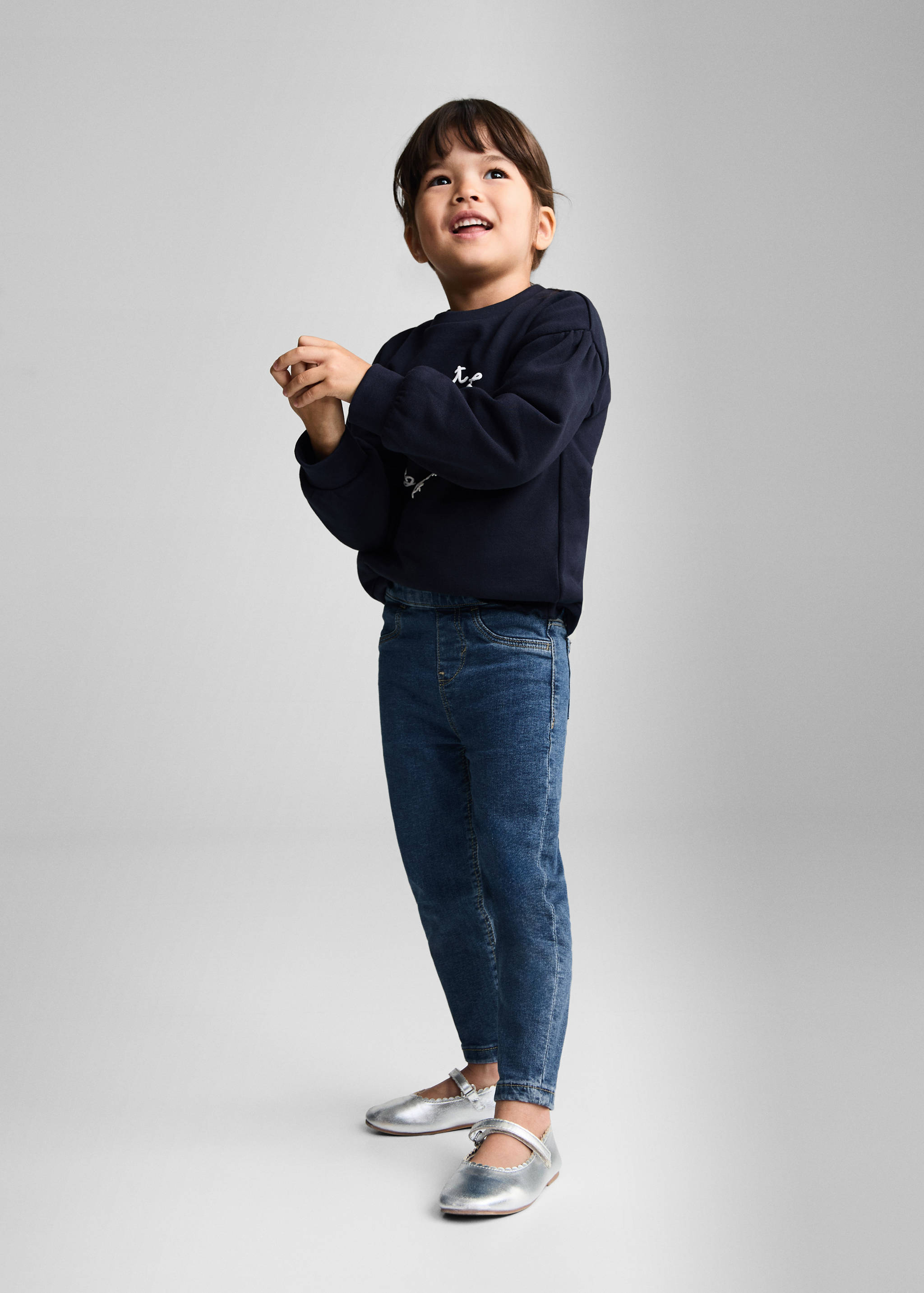 Drawstring waist jeans - General plane