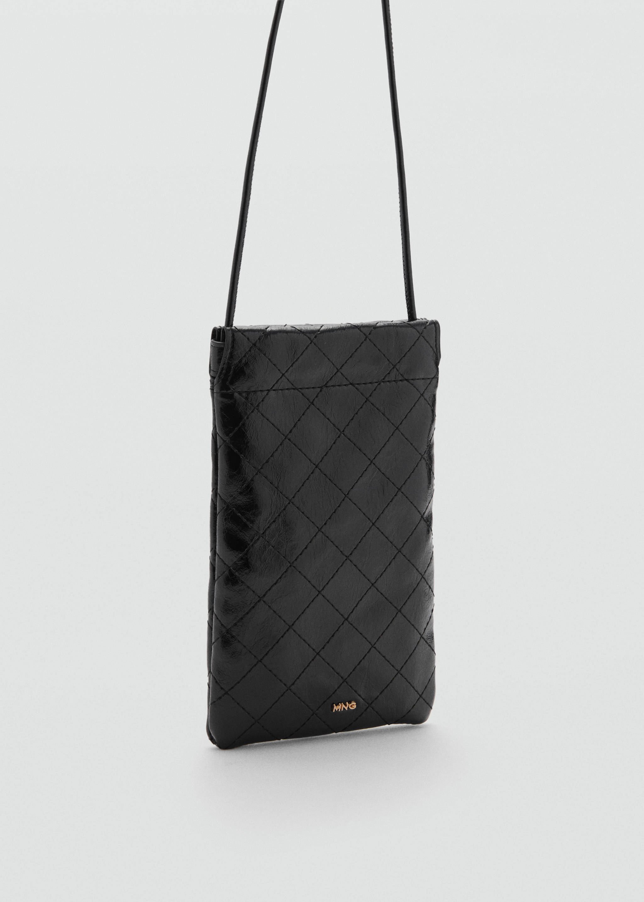 Mobile phone case with decorative stitching - Medium plane