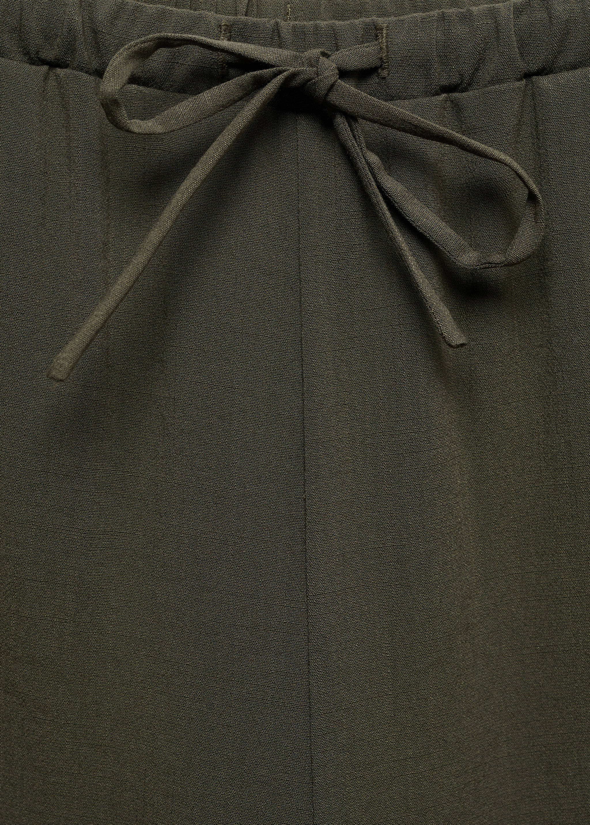 Celana straight-fit dengan pinggang elastis - Rincian barang 8