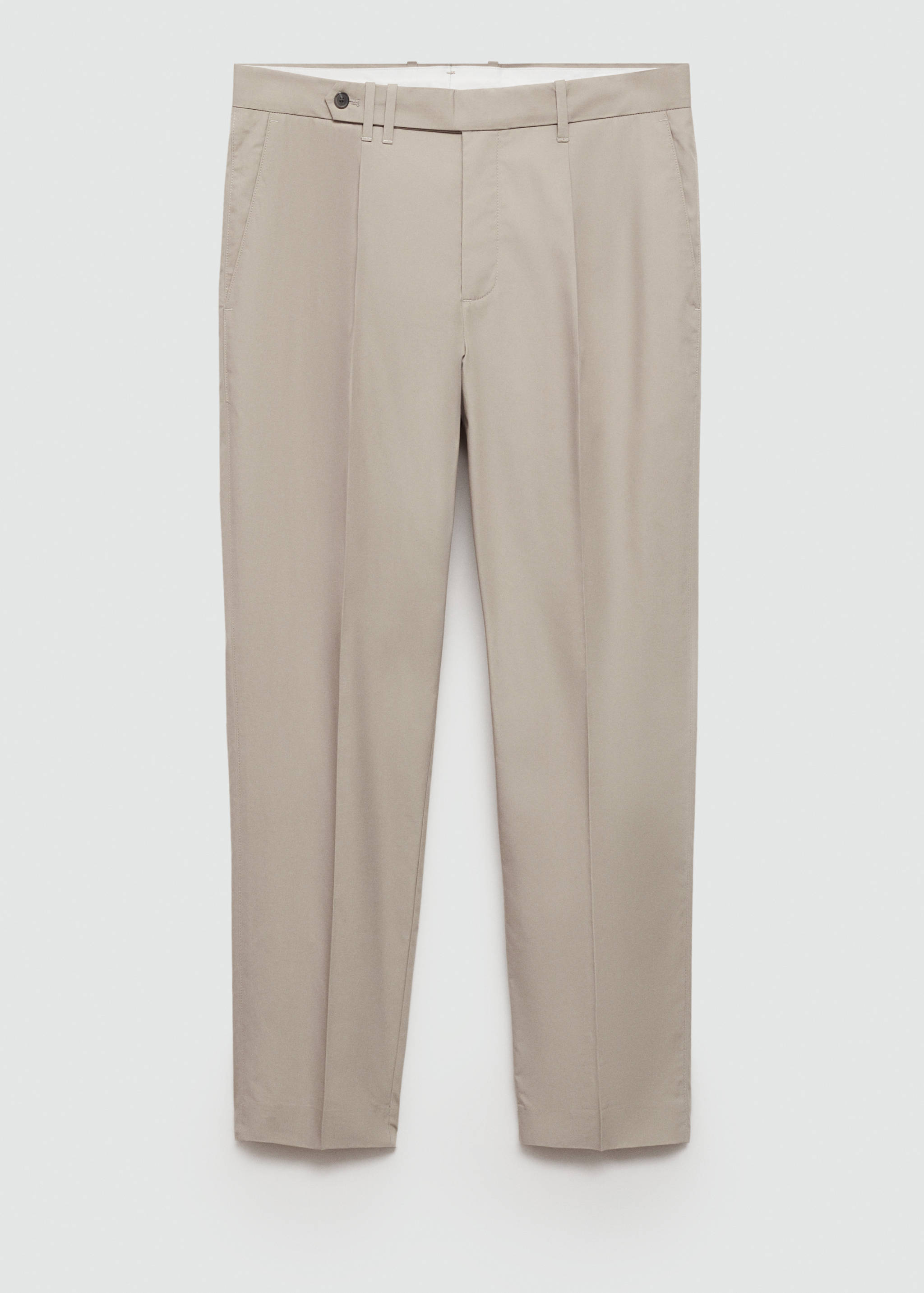 Slim-fit lyocell pleated trousers - Article without model