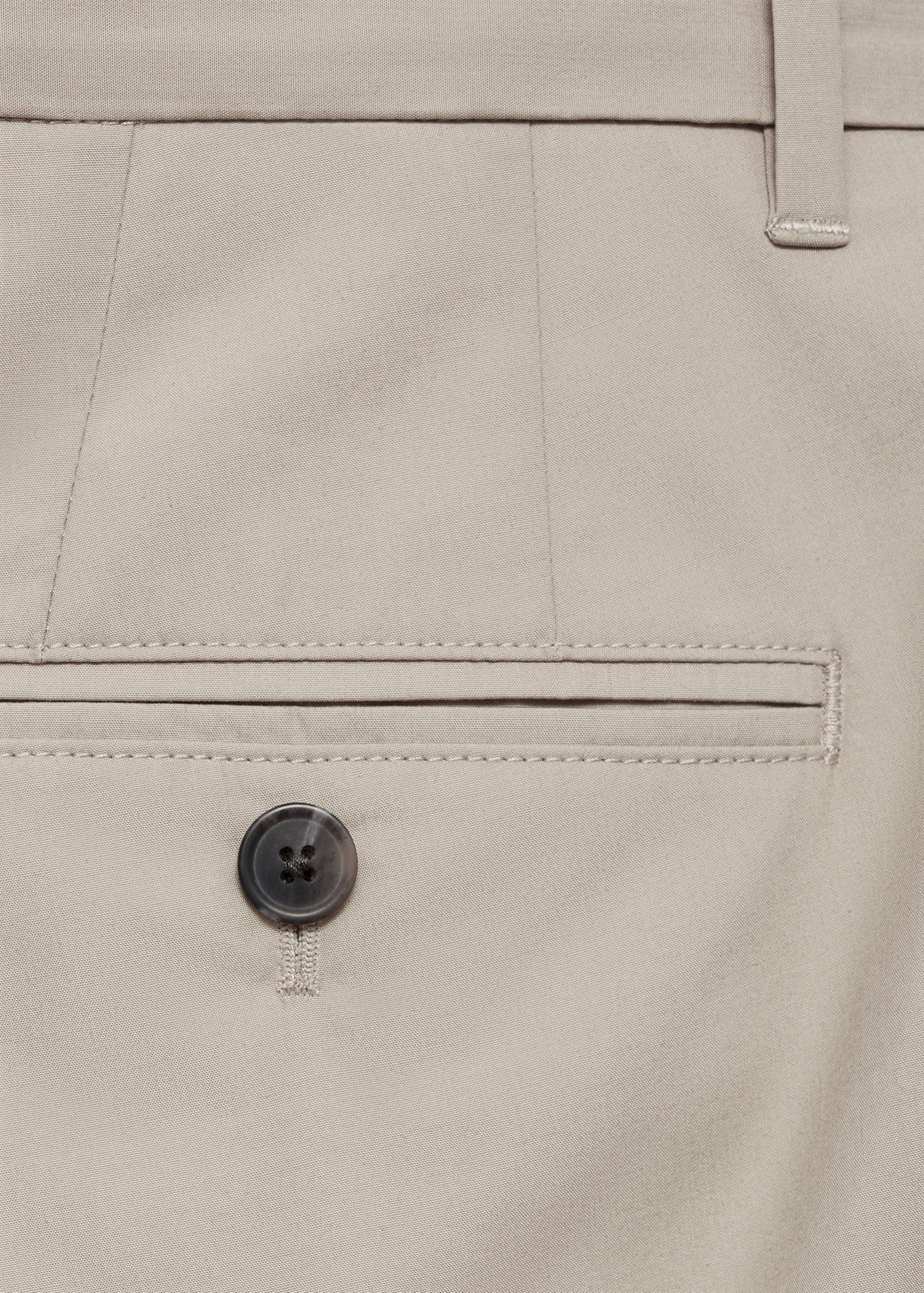 Slim-fit lyocell pleated trousers - Details of the article 0