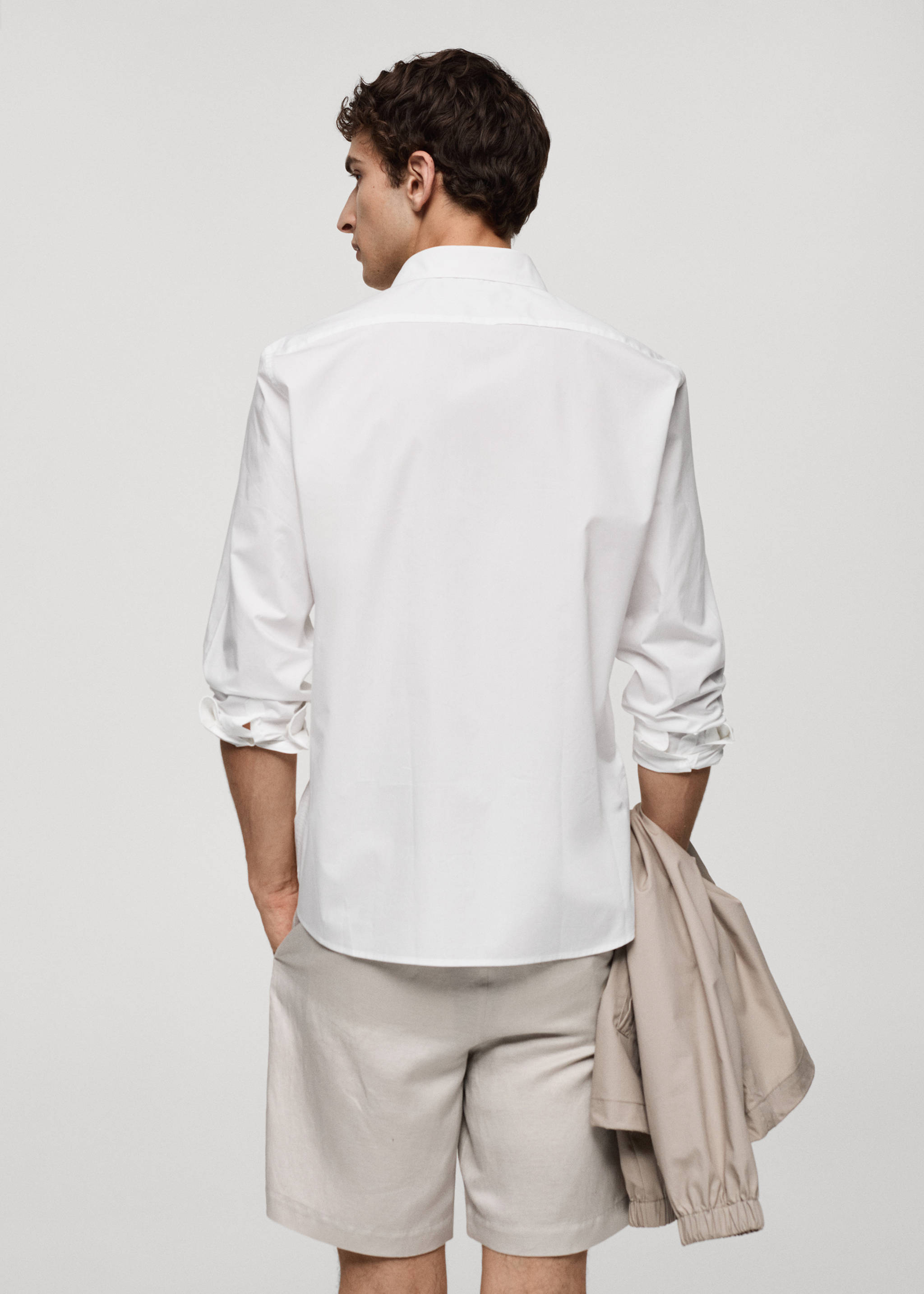 Regular-fit 100% cotton shirt - Reverse of the article