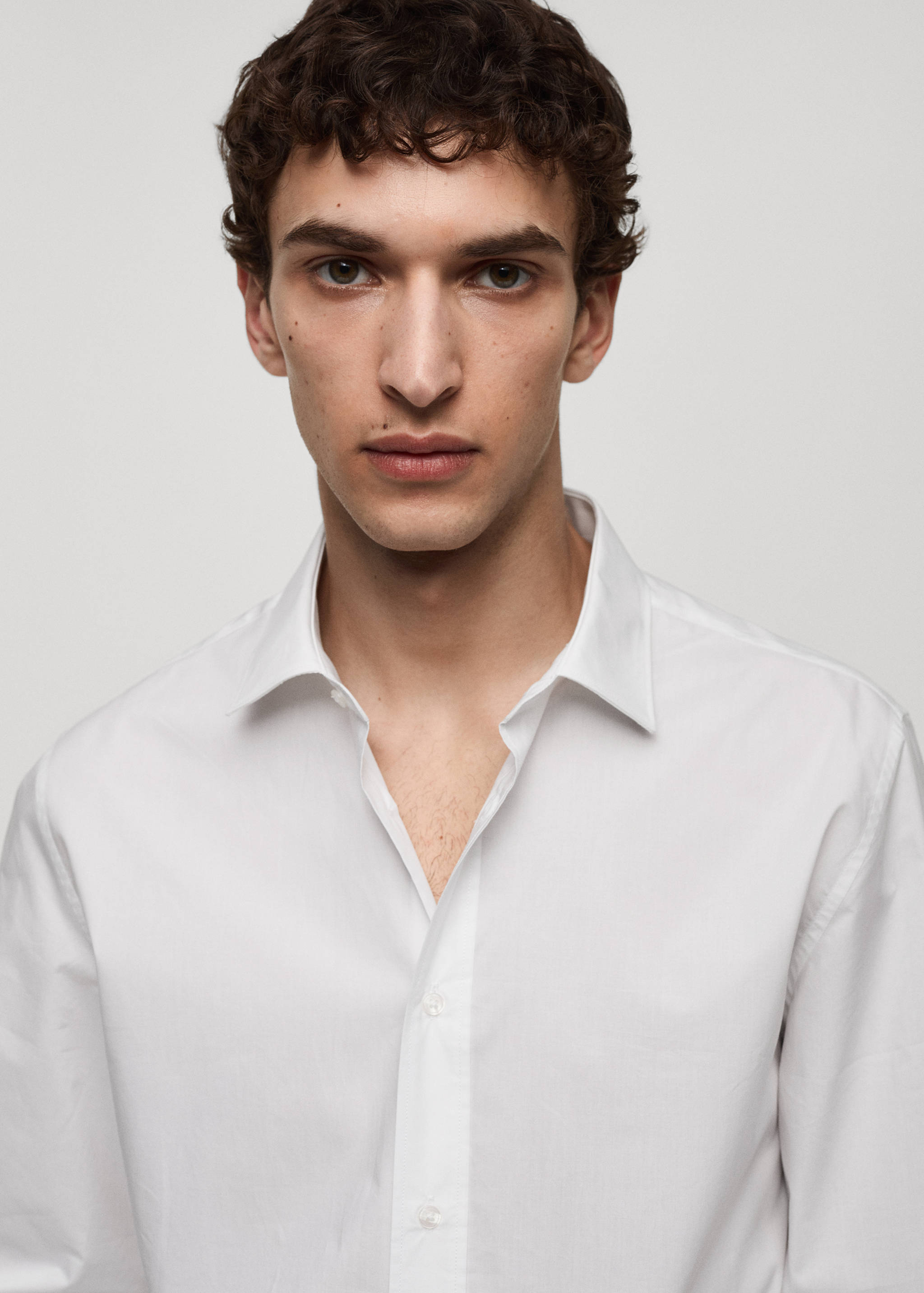 Regular-fit 100% cotton shirt - Details of the article 1