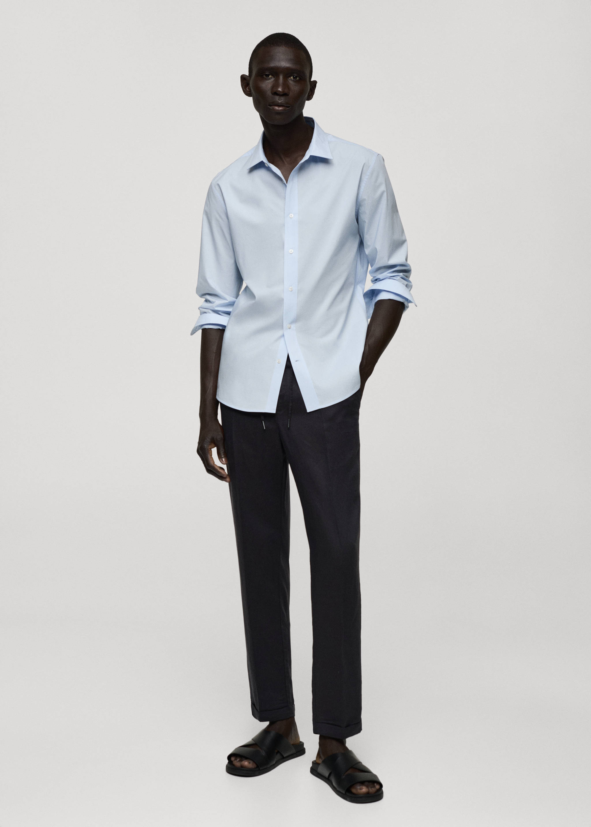 Regular-fit 100% cotton shirt - General plane