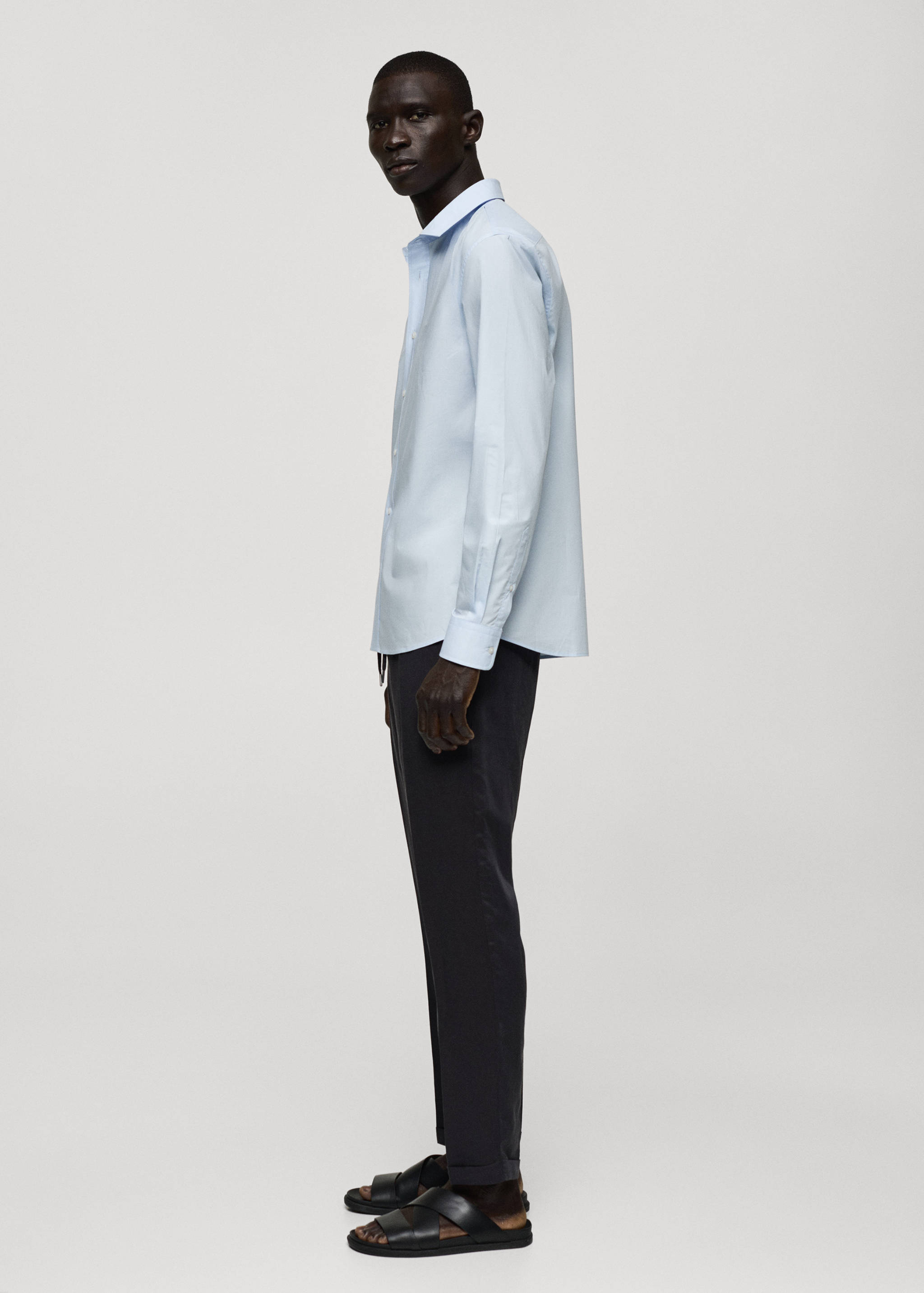 Regular-fit 100% cotton shirt - Details of the article 2