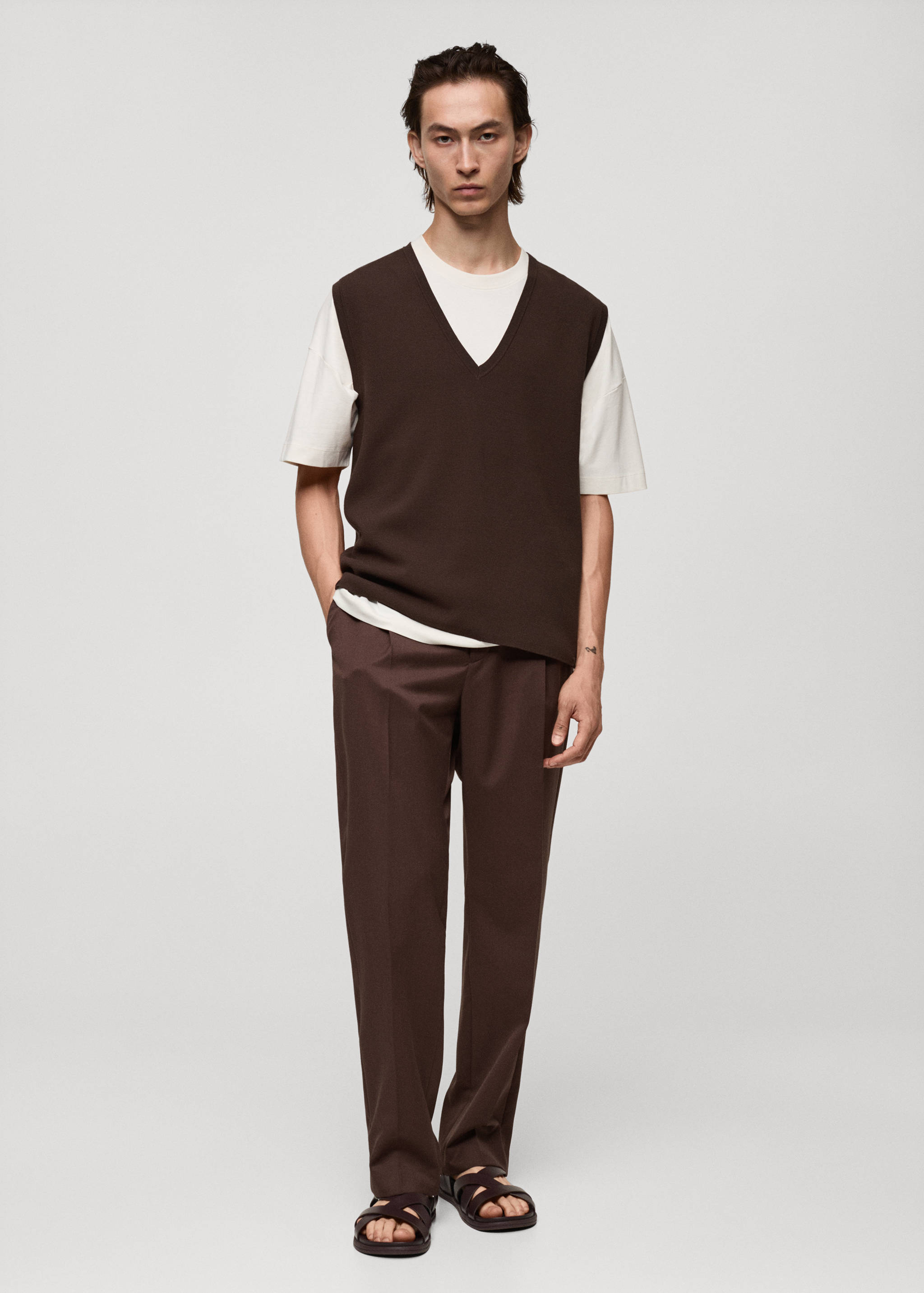 Chaleco punto fino - Plano general