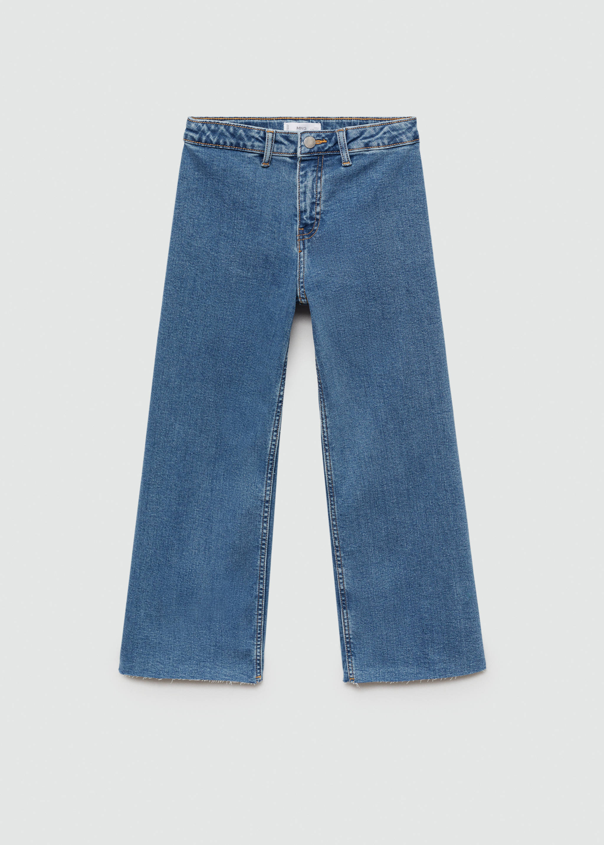 Frayed hem culotte jeans - Article without model