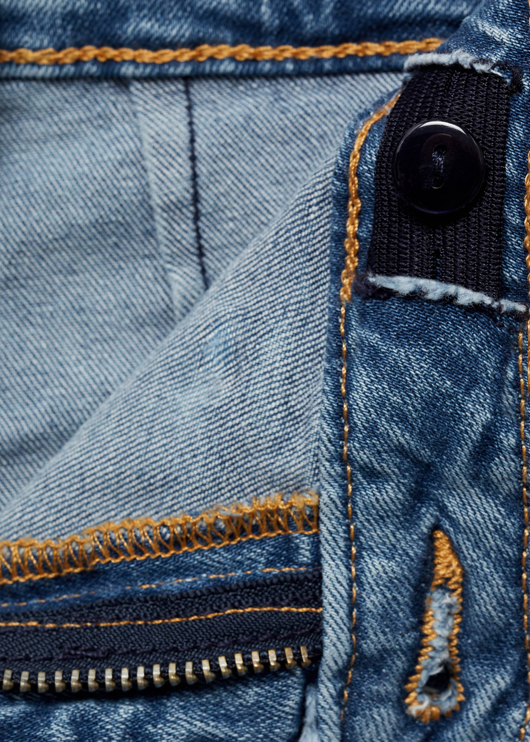 Frayed hem culotte jeans - Details of the article 8
