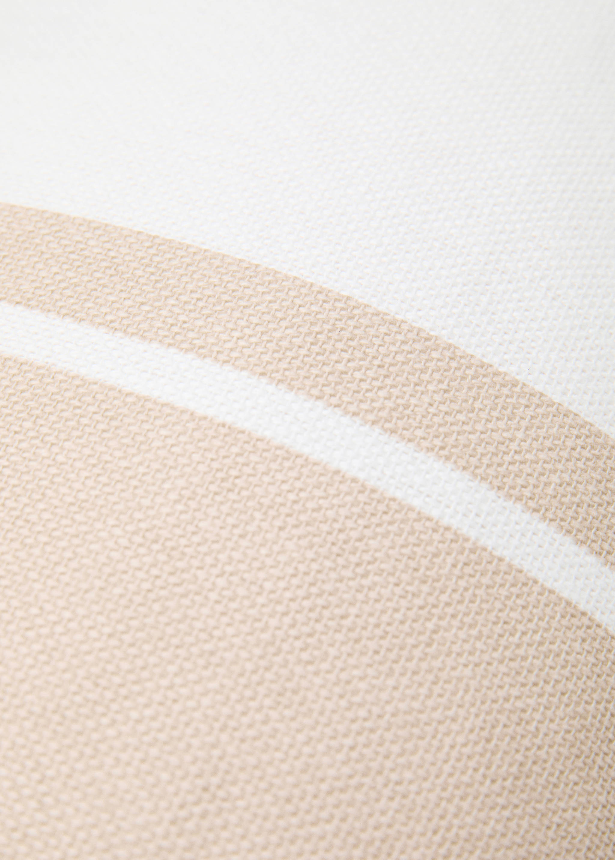 Cotton striped cushion cover 30x50cm - Details of the article 1