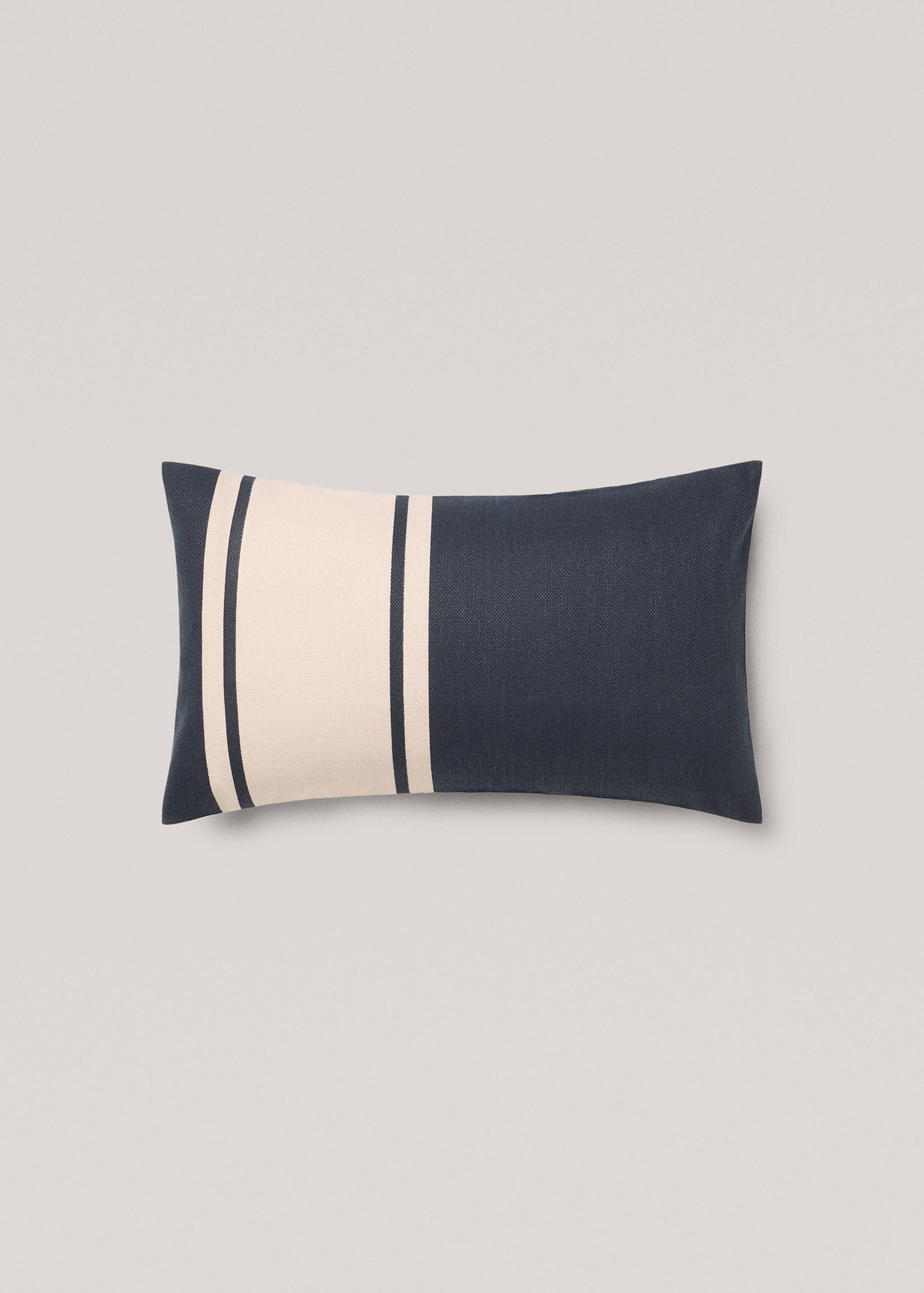Cotton striped cushion cover 30x50cm - Article without model