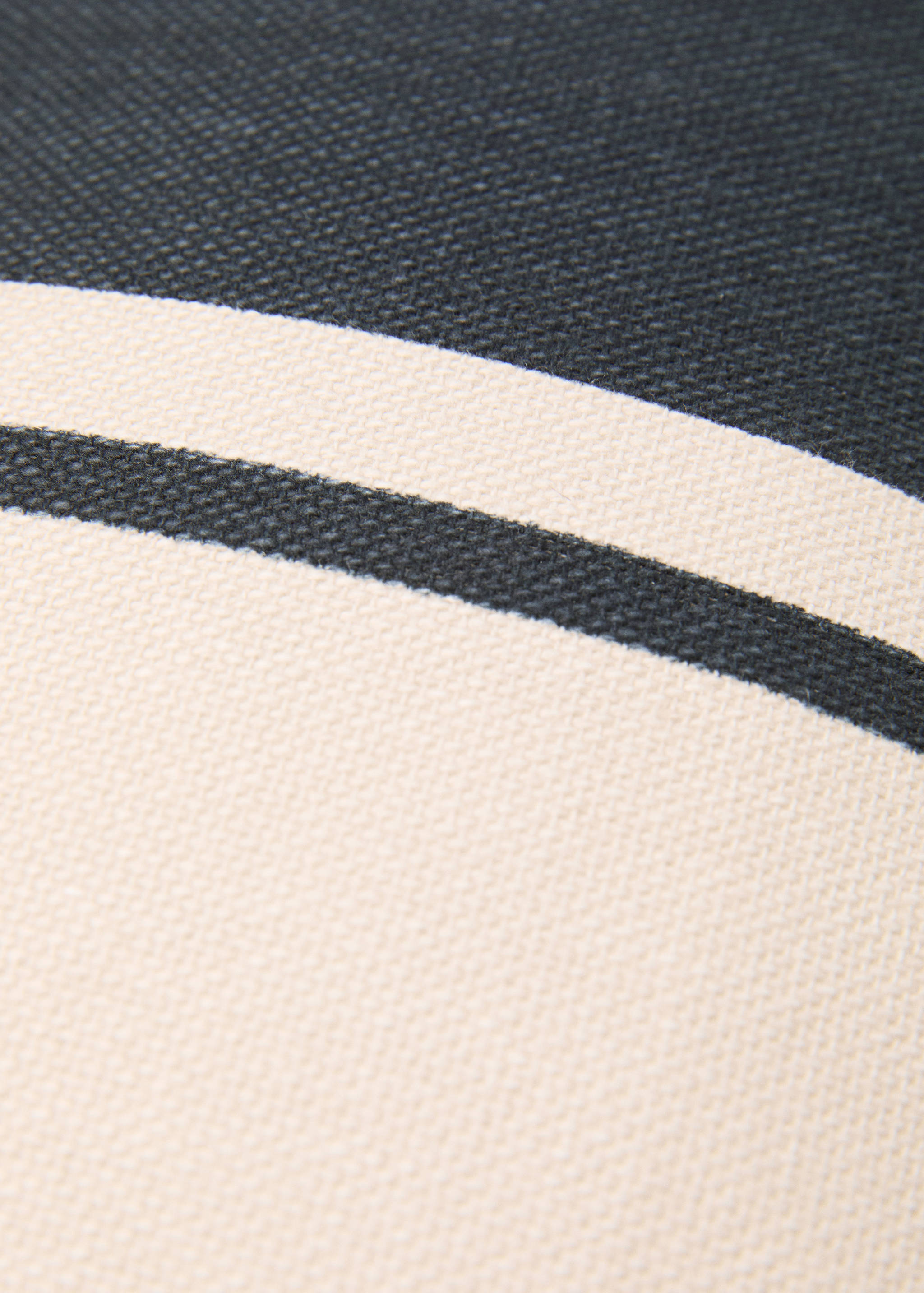 Cotton striped cushion cover 30x50cm - Details of the article 1