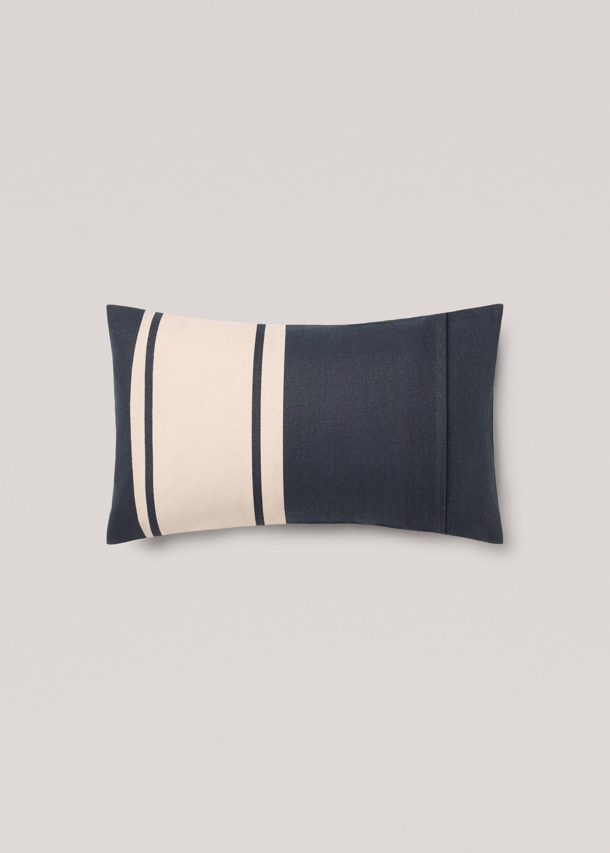 Cotton striped cushion cover 30x50cm - Details of the article 4