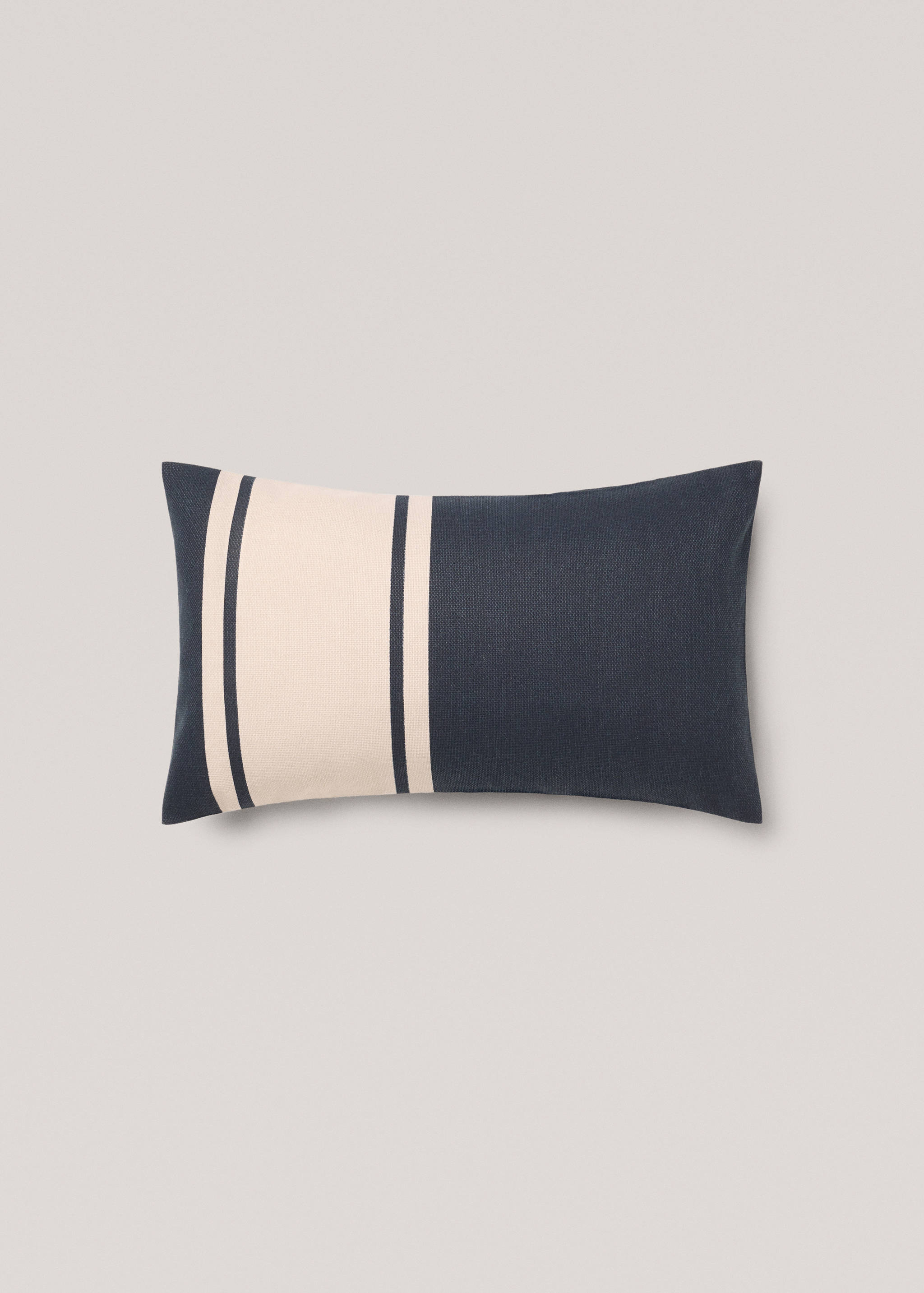 Cotton striped cushion cover 30x50cm - Article without model
