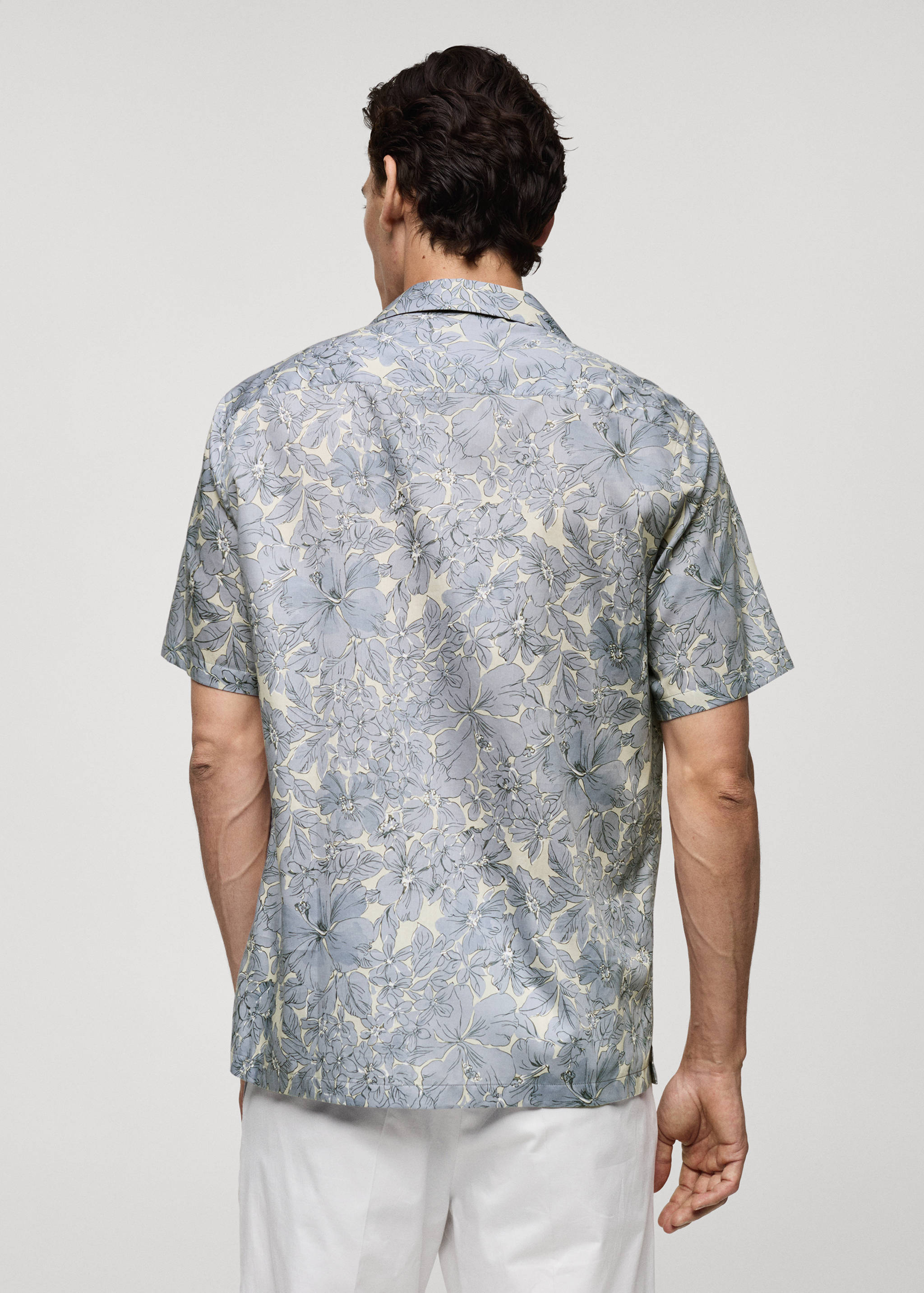 Chemise 100 % coton en imprimé fleuri - Verso de l’article