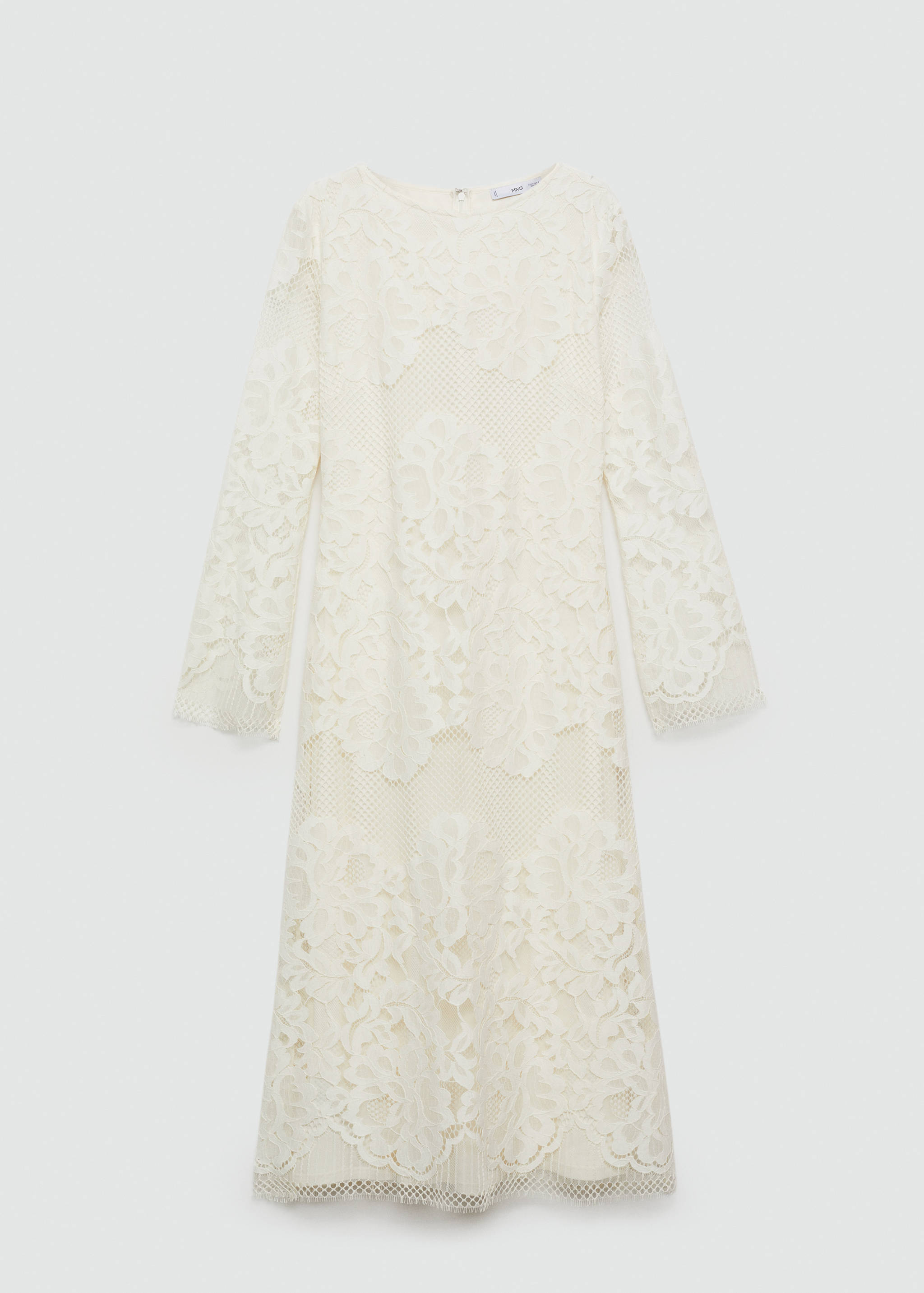 Embroidered midi dress - Article without model