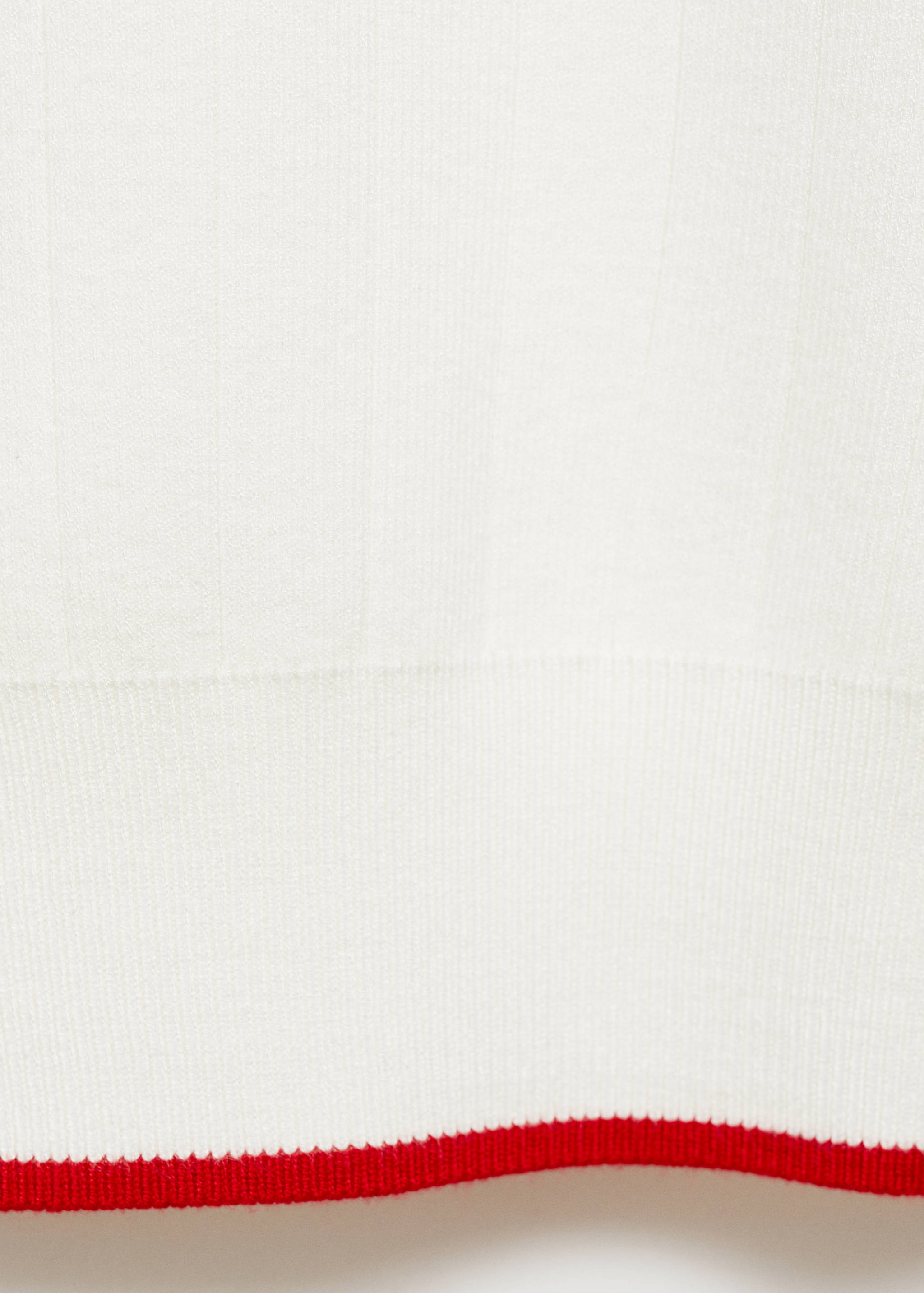 Cardigan with contrasting trim - Details of the article 0