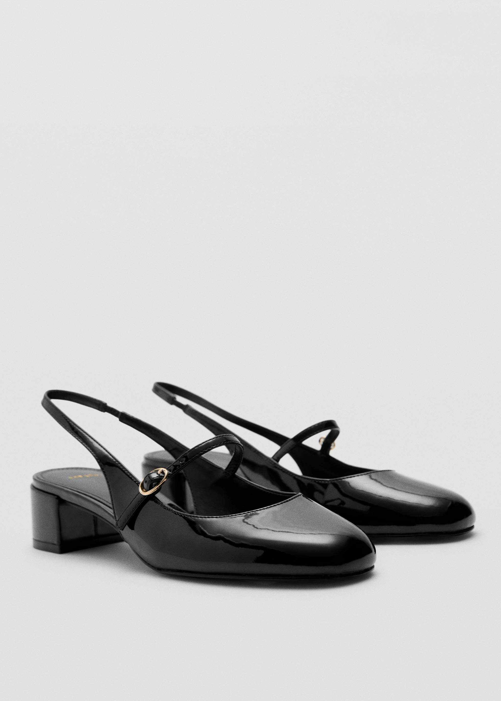 Heeled shoes with buckle - Medium plane