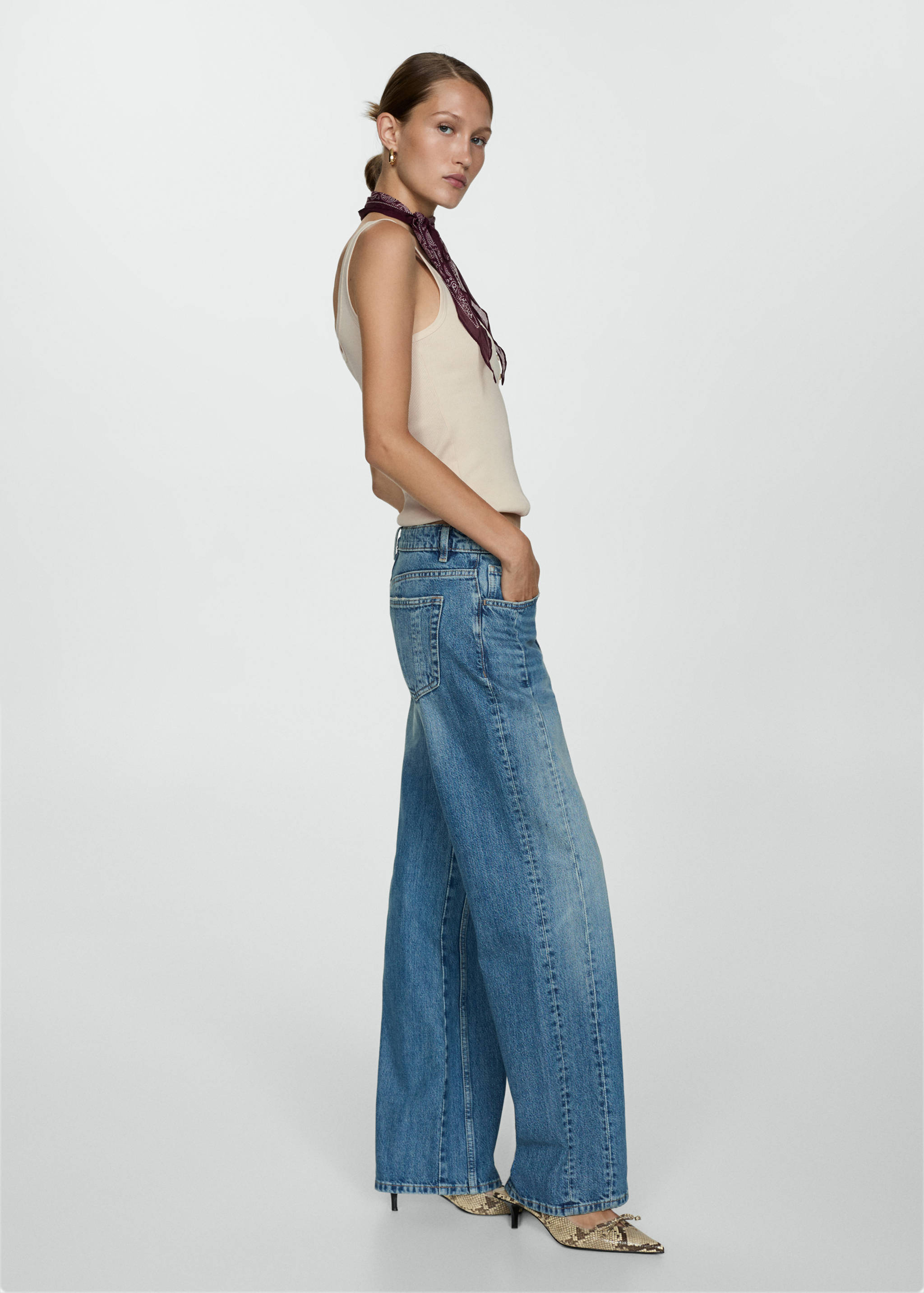 Top bretelles boutons - Plan général