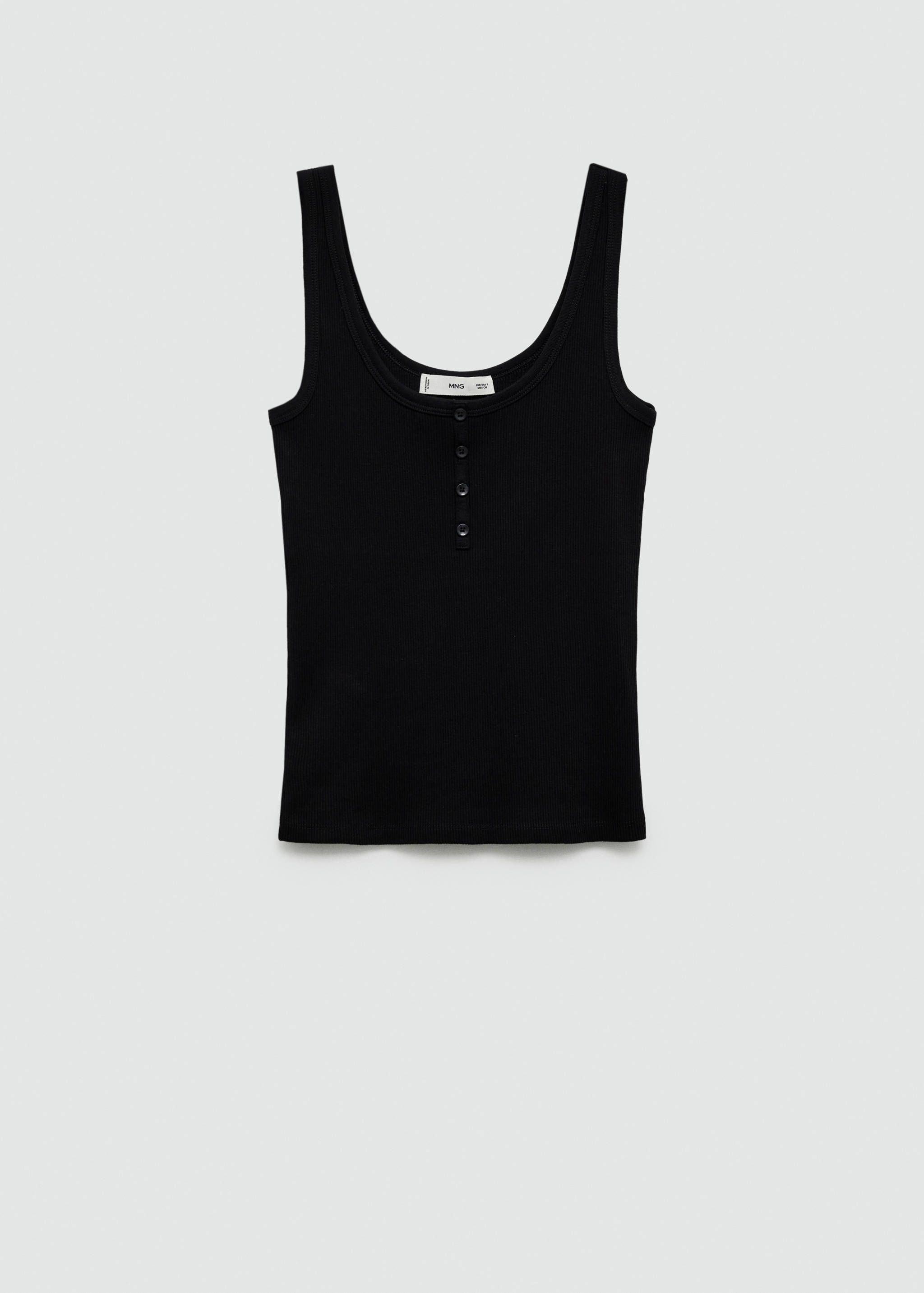 Топ на бретельках с пуговицами - Изделие без модели