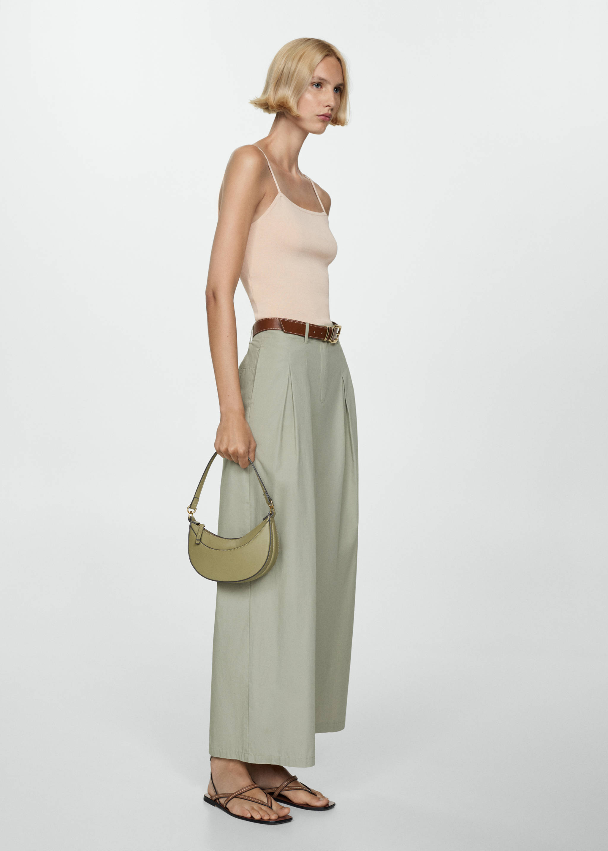 针织吊带上衣 - null