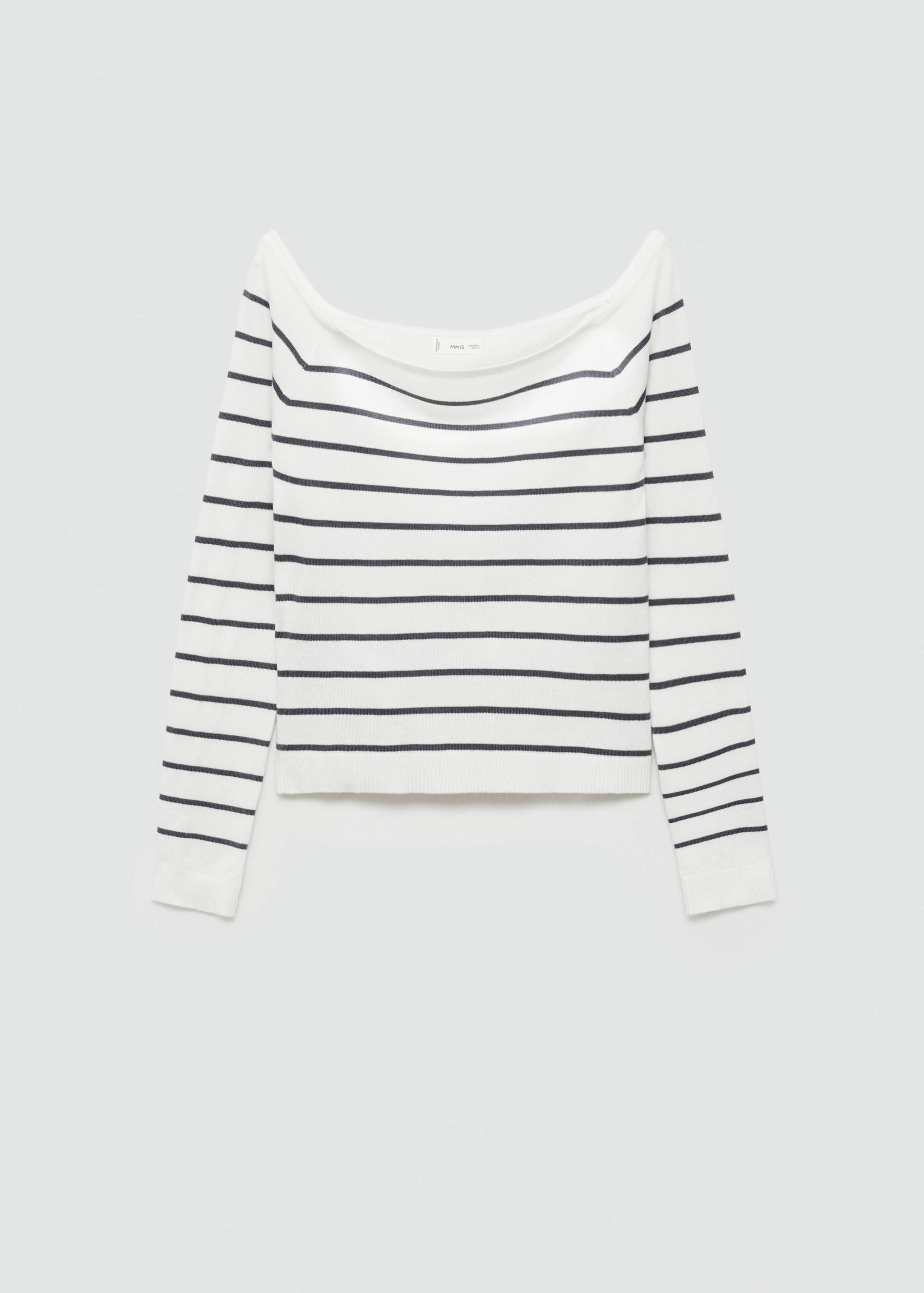 Striped boat-neck sweater - Article without model