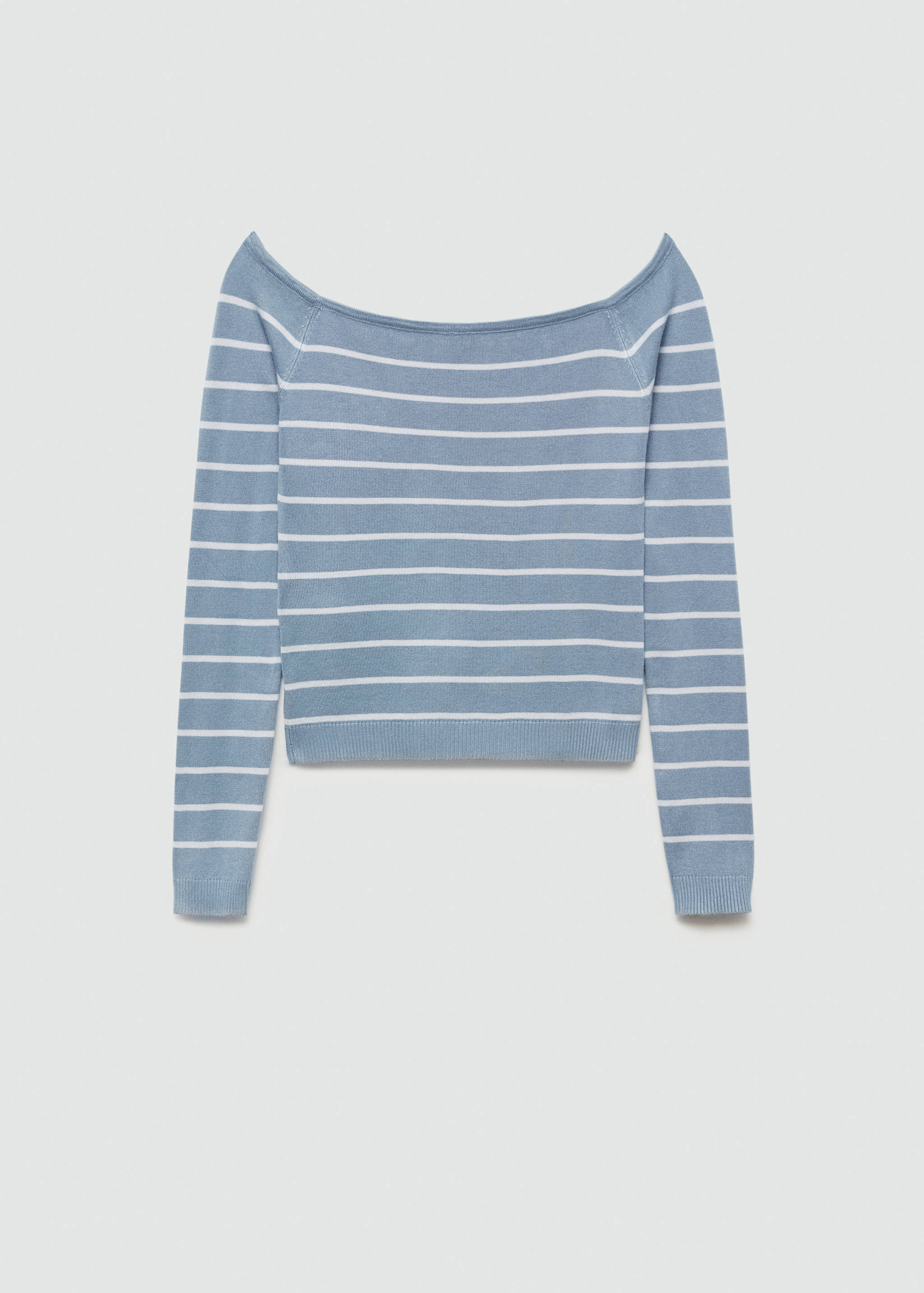 Striped boat-neck sweater - Article without model