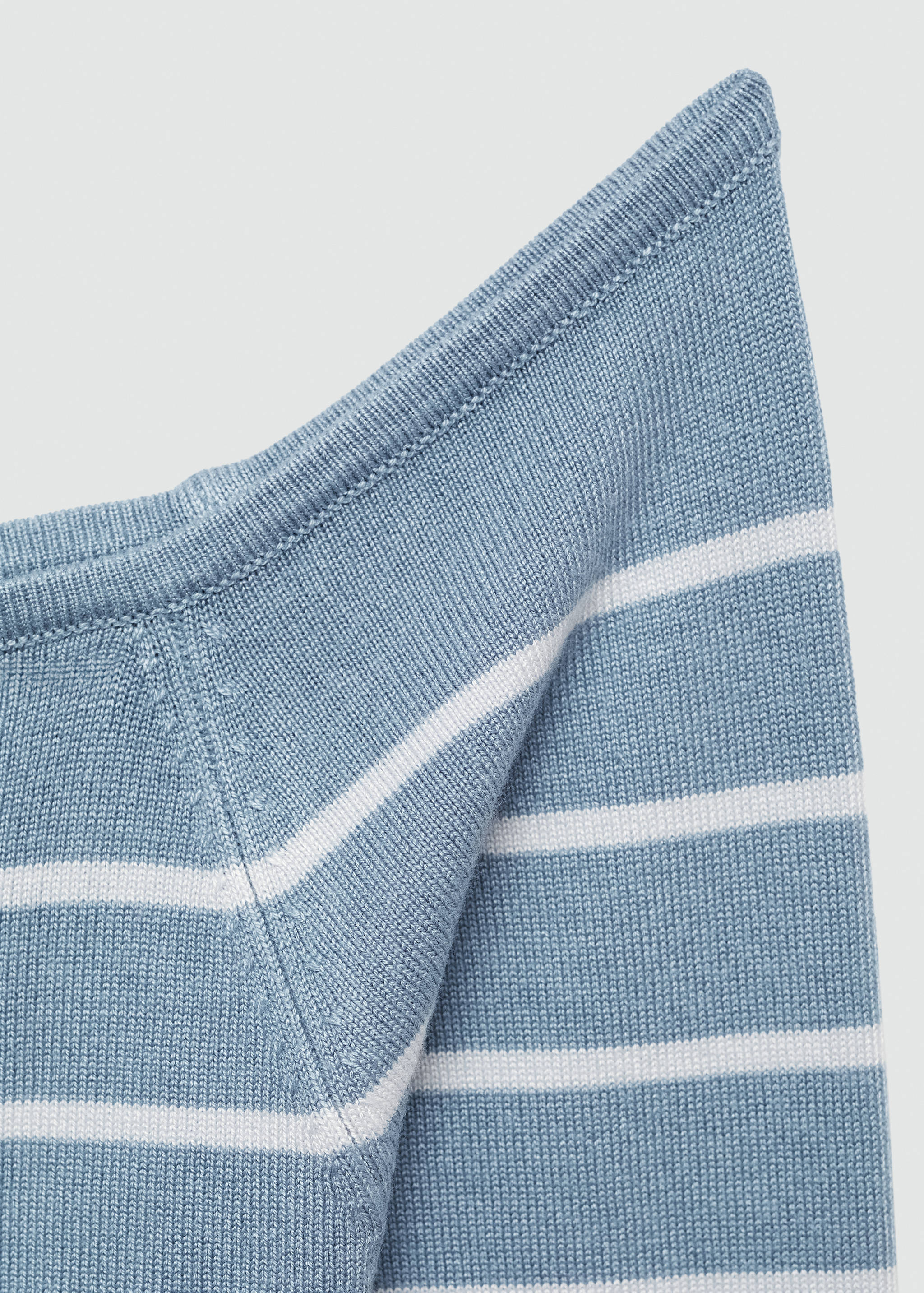 Striped boat-neck sweater - Details of the article 8