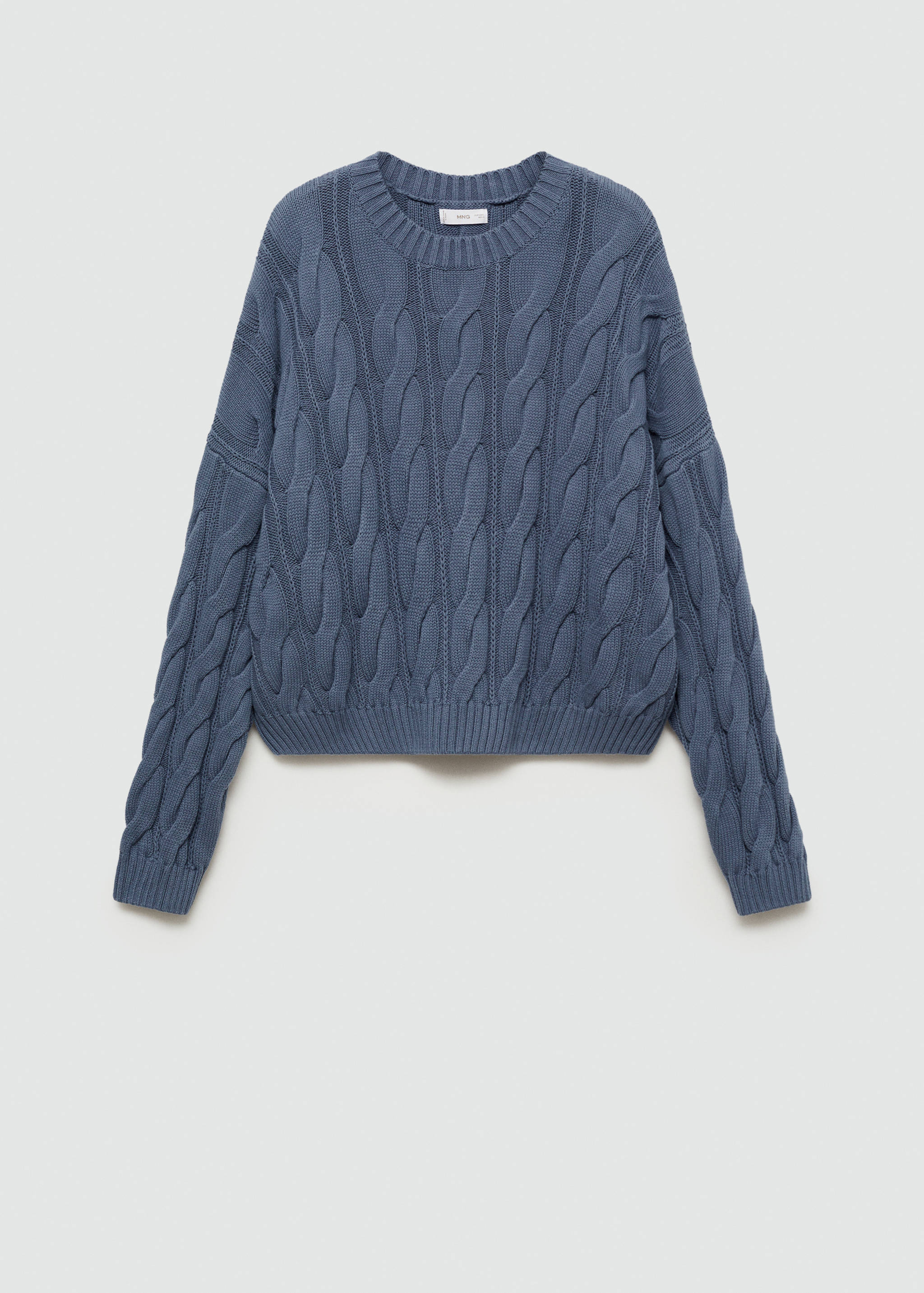 Braided knitted sweater - Article without model