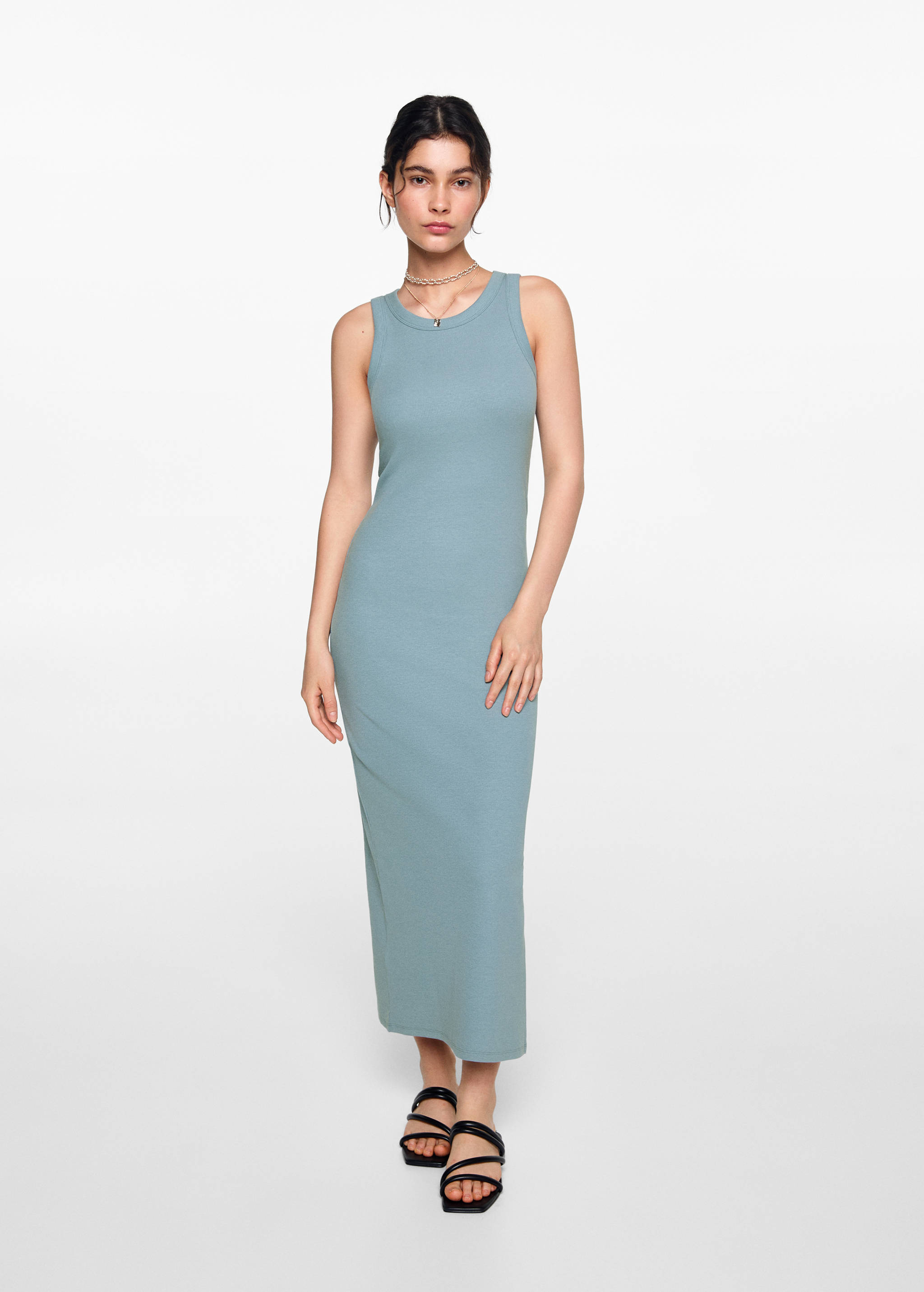 Fitted midi-dress - General plane