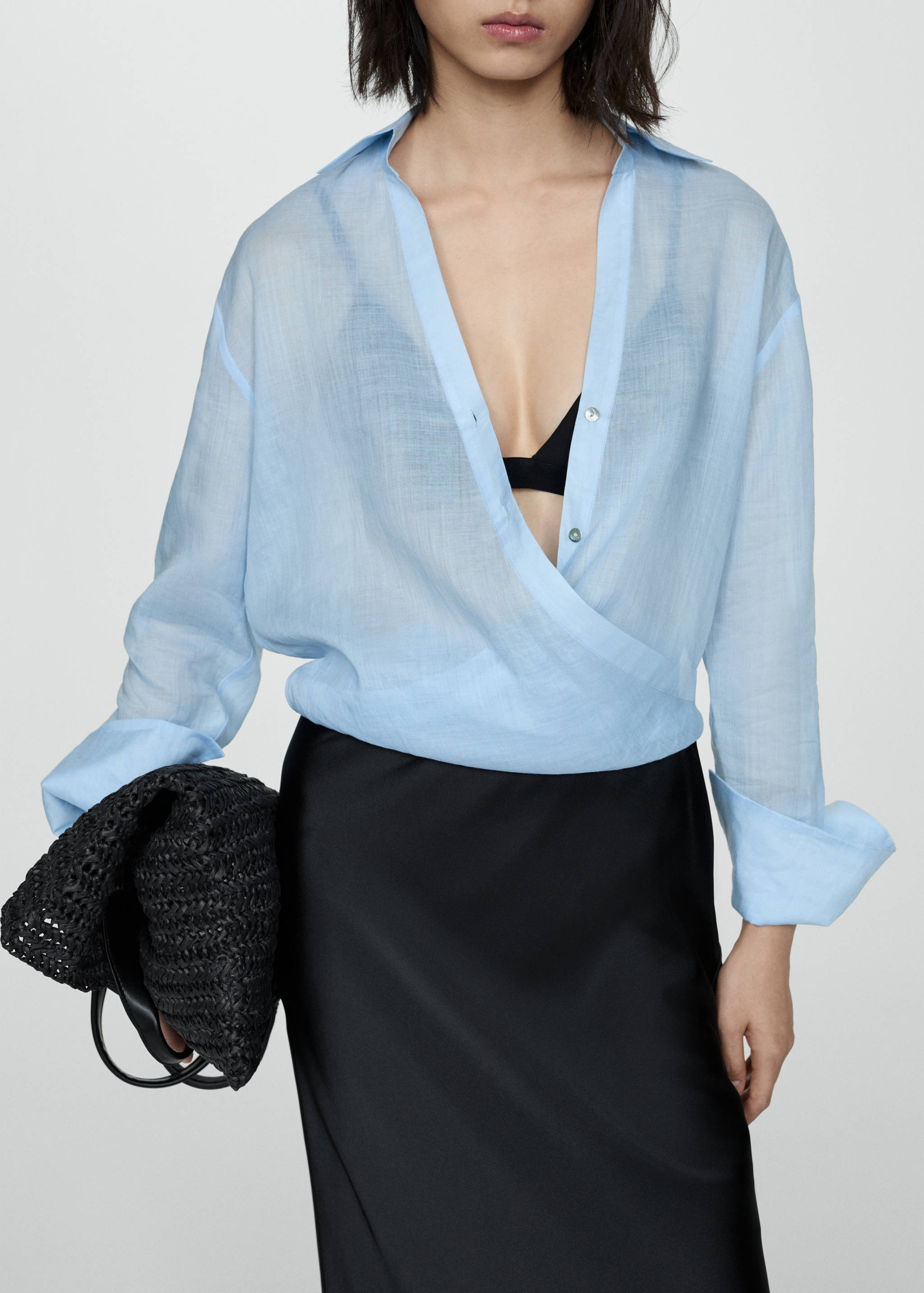 Satin long skirt - Details of the article 6