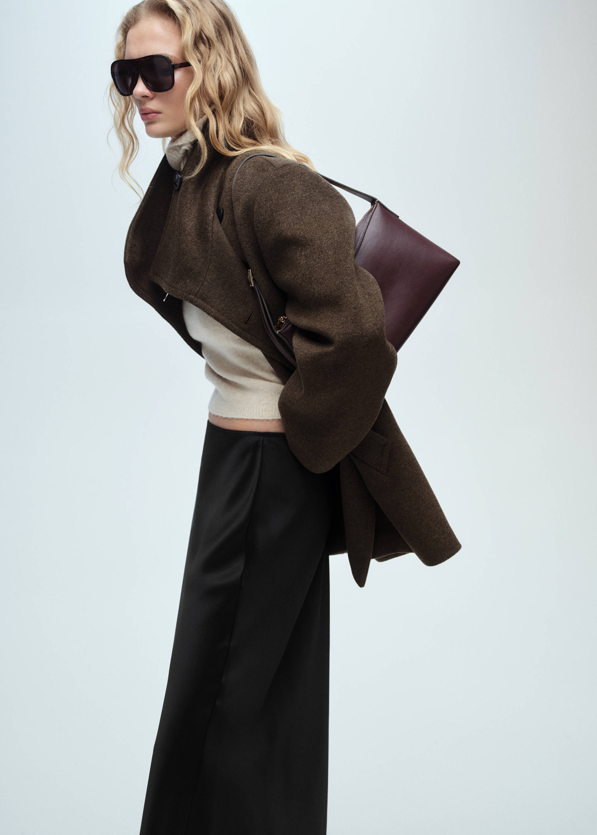 Satin long skirt - Details of the article 7