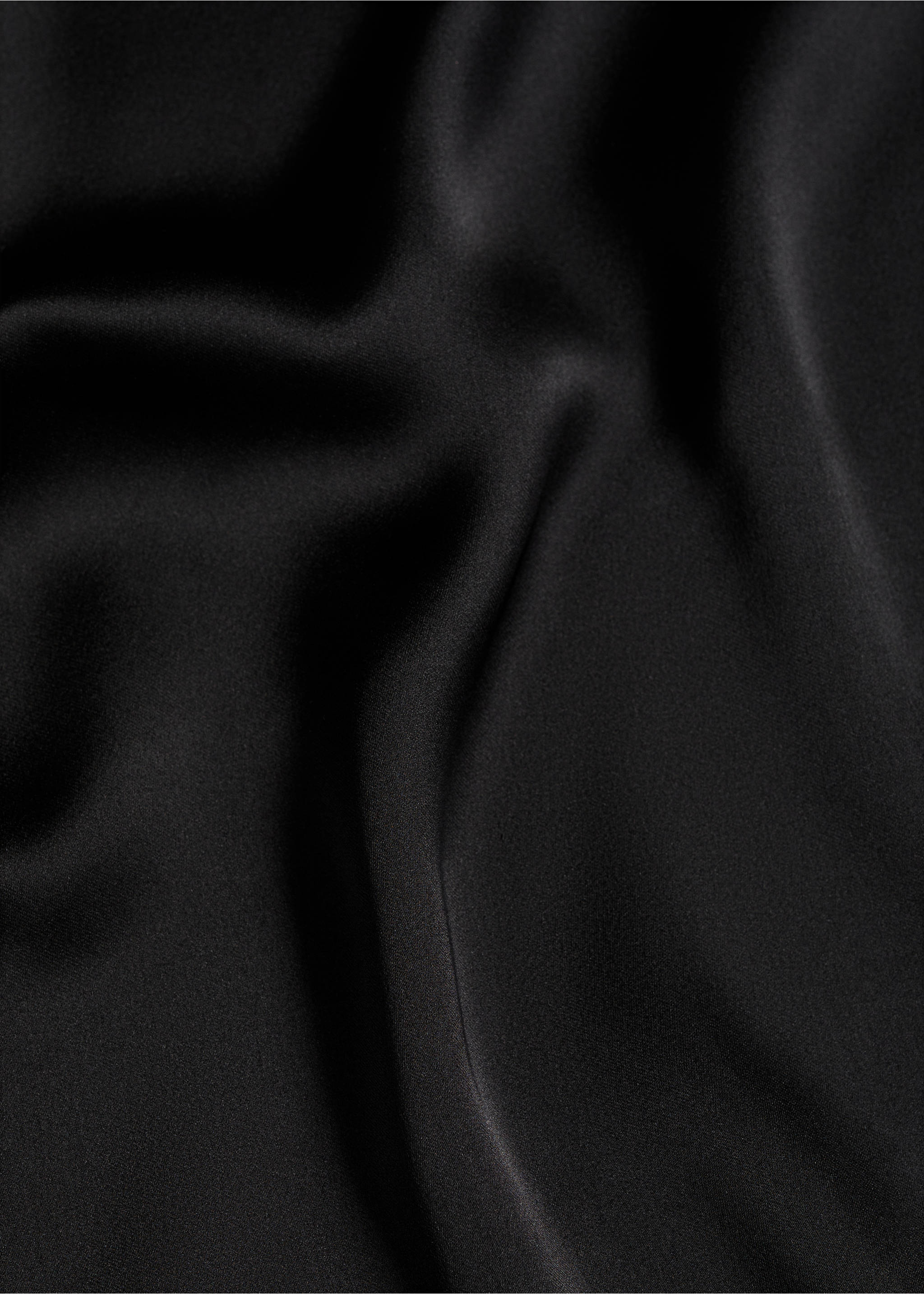 Falda larga satinada - Detalle del artículo 8, Negro. Ref: 77052937-00.