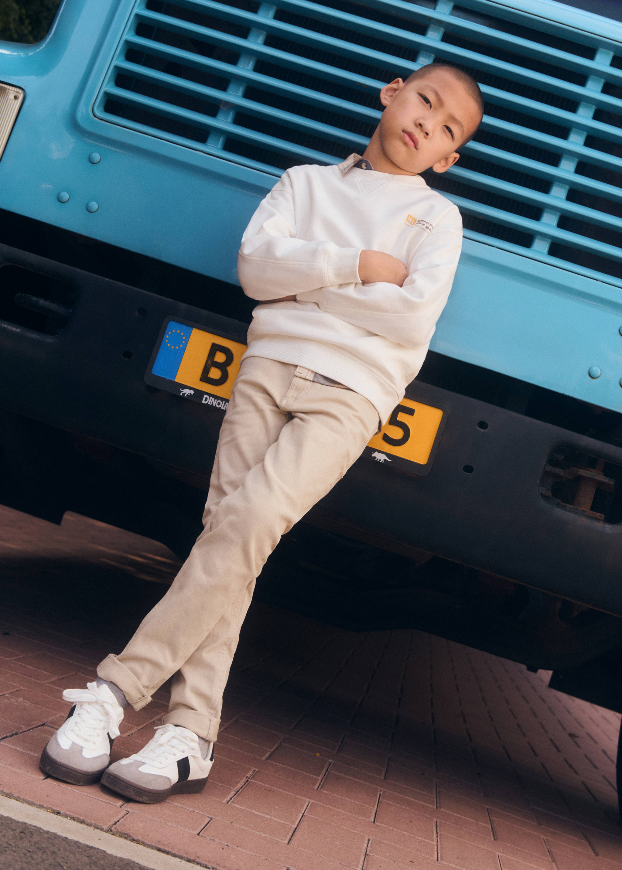 بنطلون قطني بقصة مستقيمة - تفاصيل المنتج 6