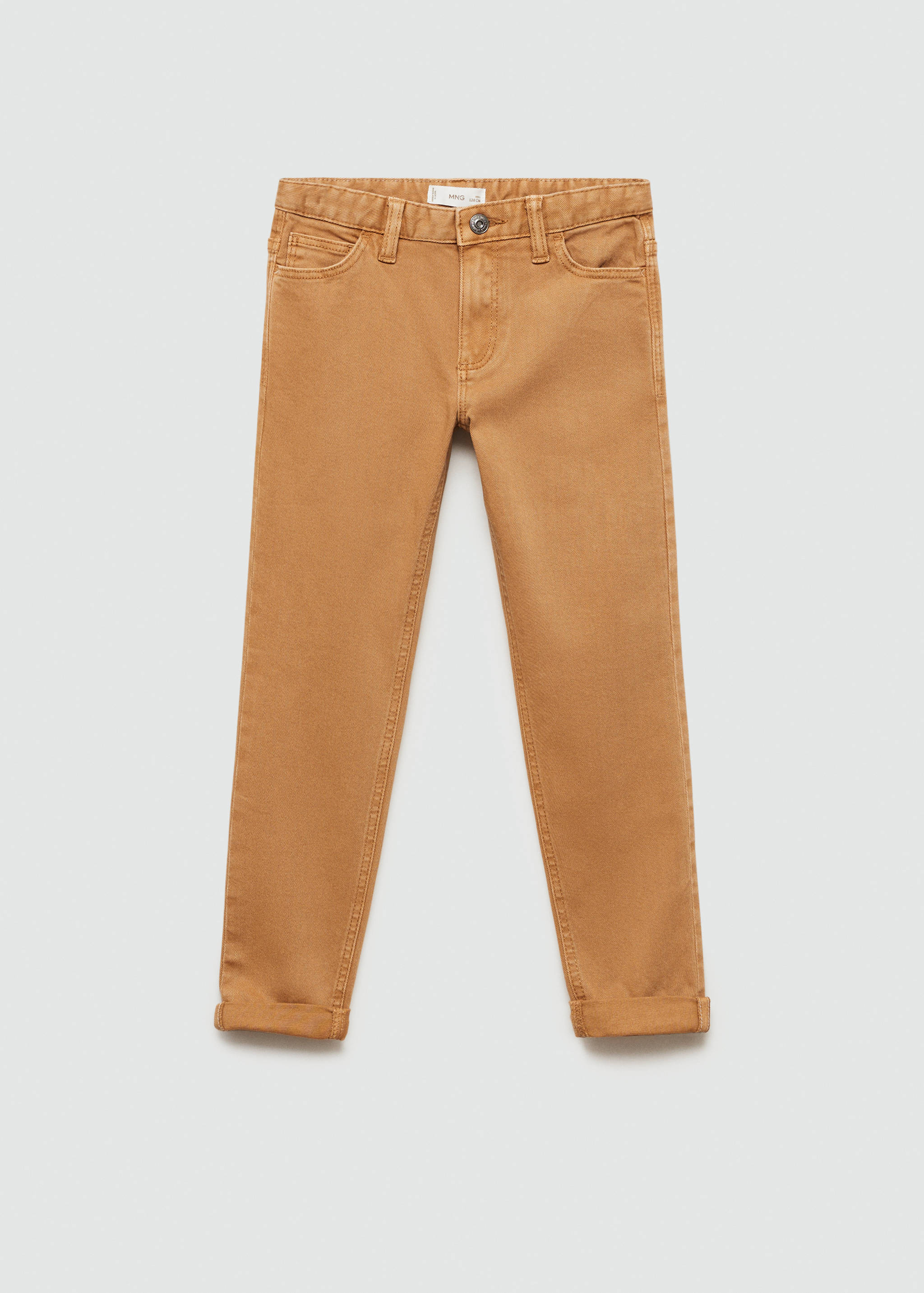 بنطلون قطني بقصة مستقيمة - منتج دون نموذج