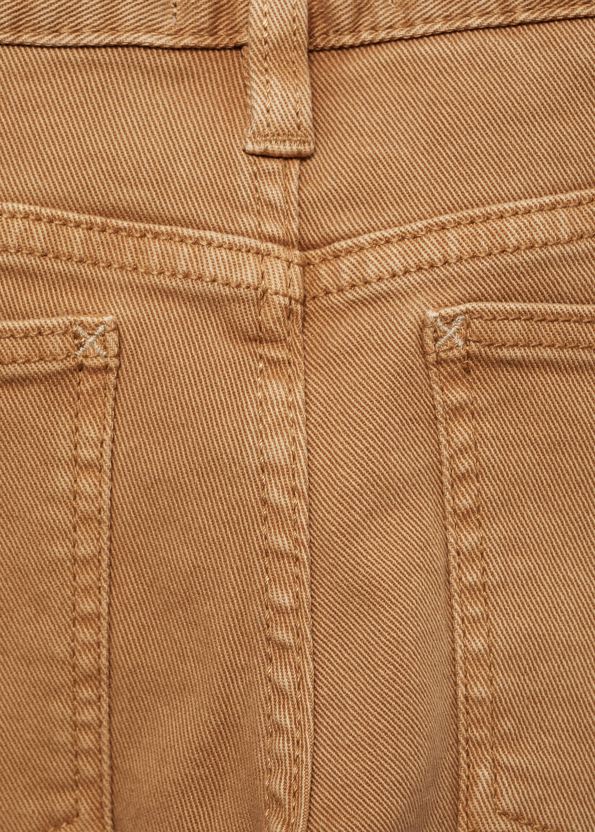 بنطلون قطني بقصة مستقيمة - تفاصيل المنتج 0