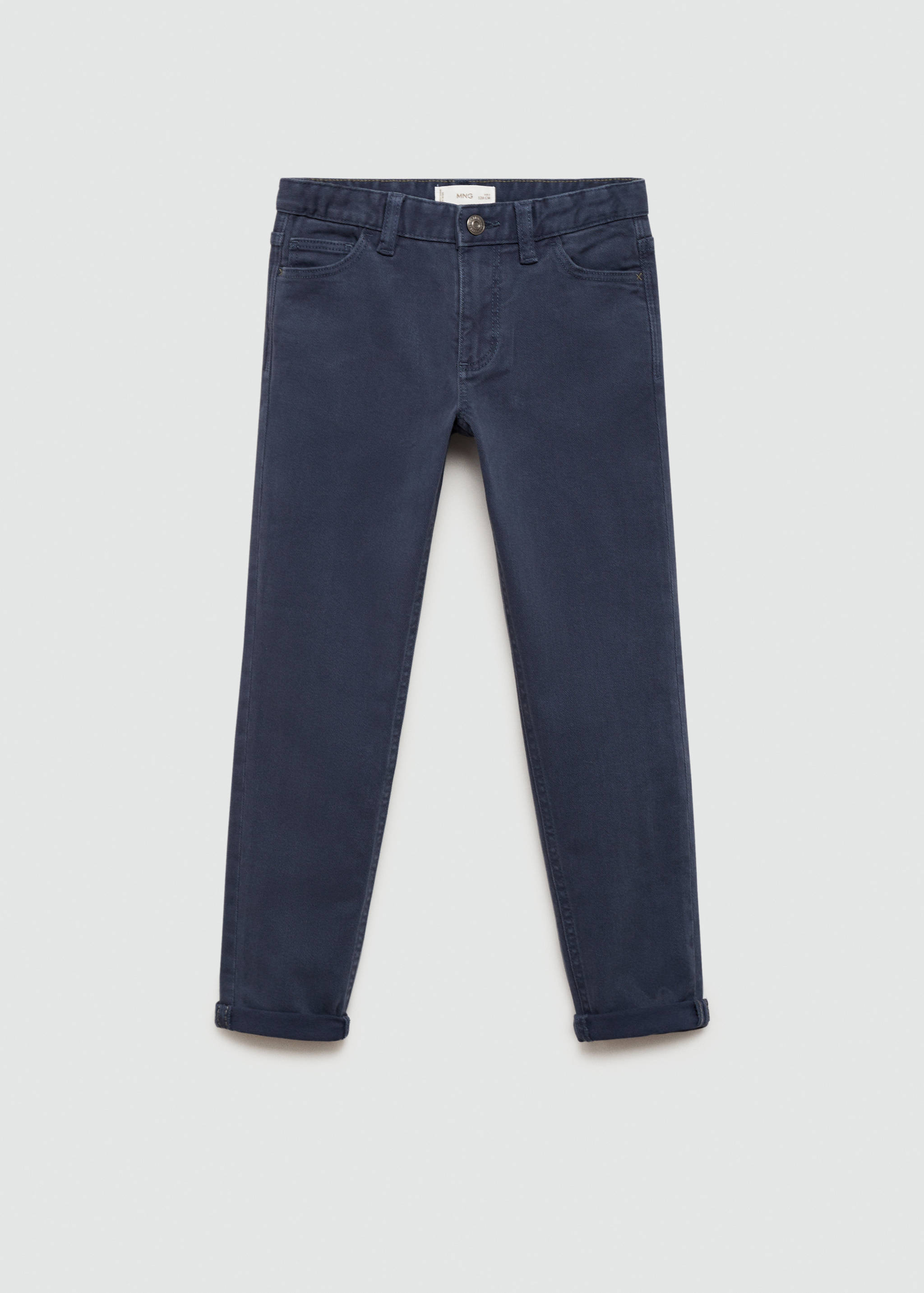 بنطلون قطني بقصة مستقيمة - منتج دون نموذج