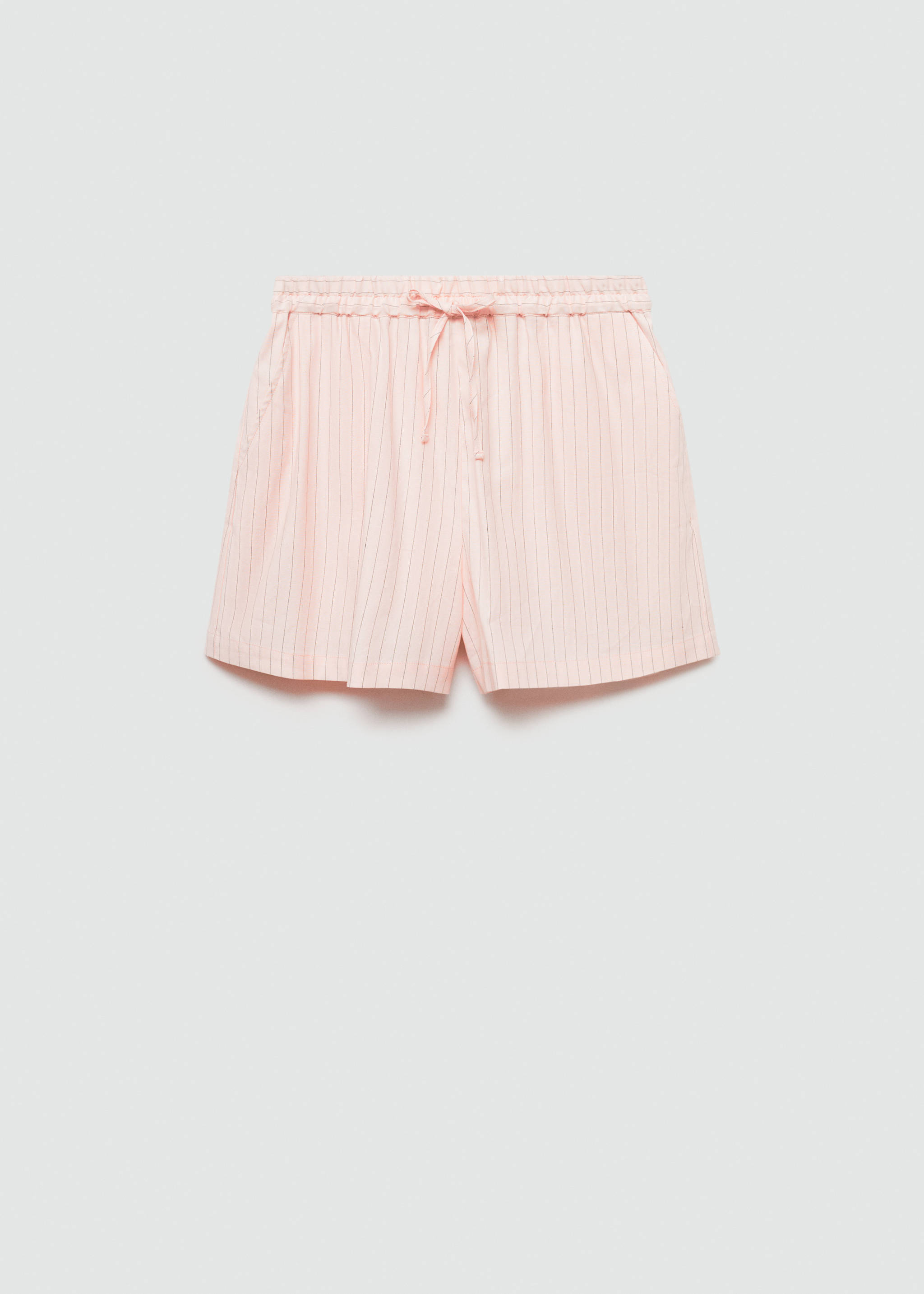 Striped linen shorts - Article without model